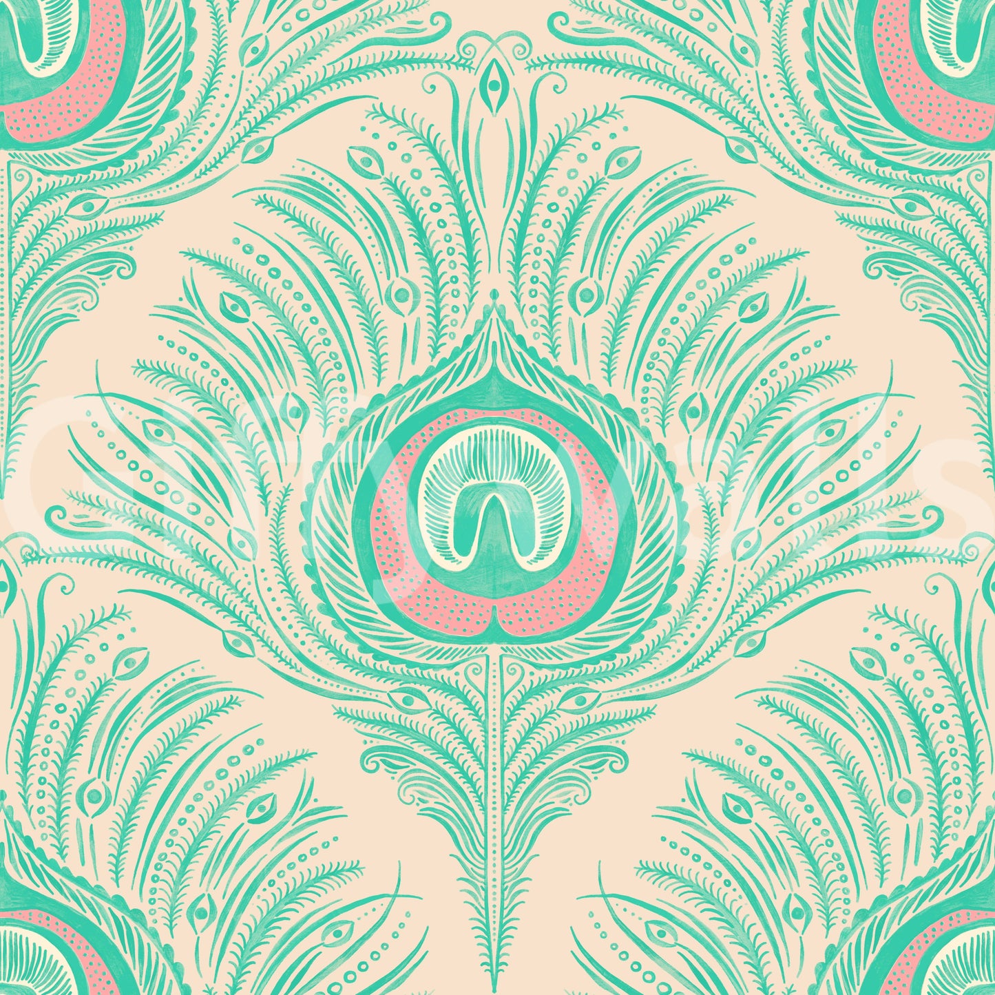 Peacock Plume Wallpaper