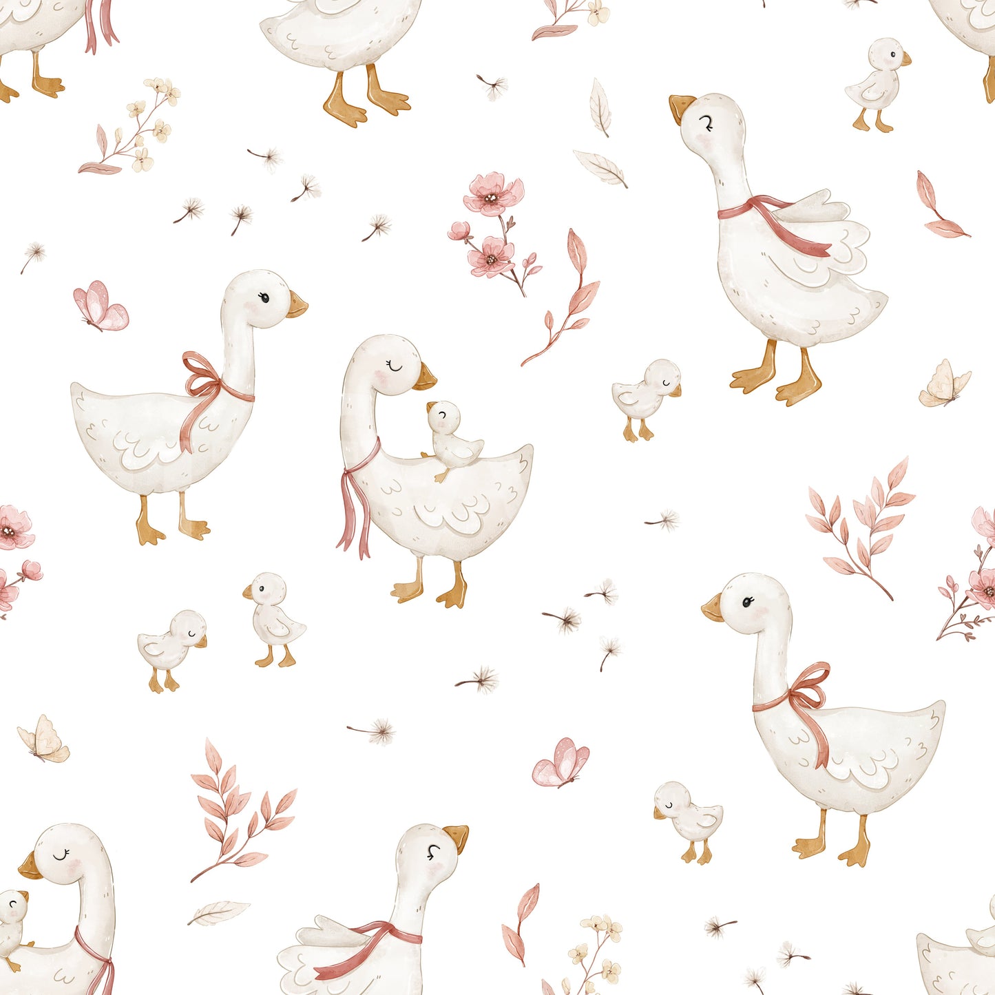 Petal Geese Wallpaper