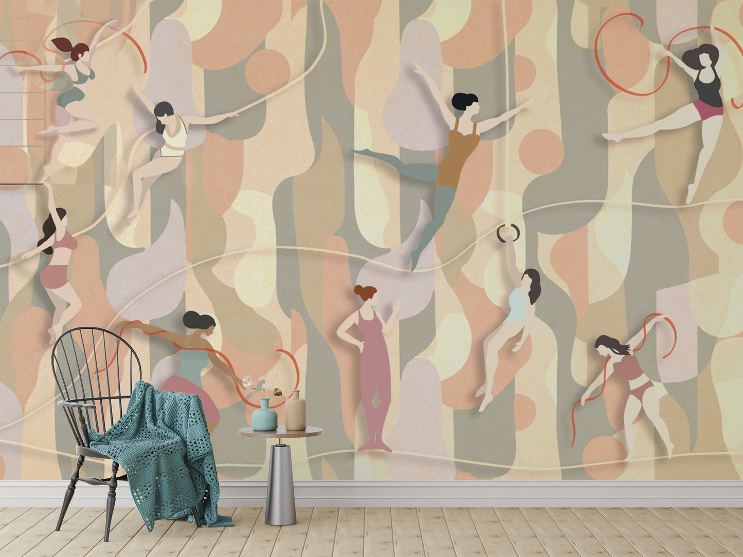 Balletic elegance in a rhythmic abstract flow