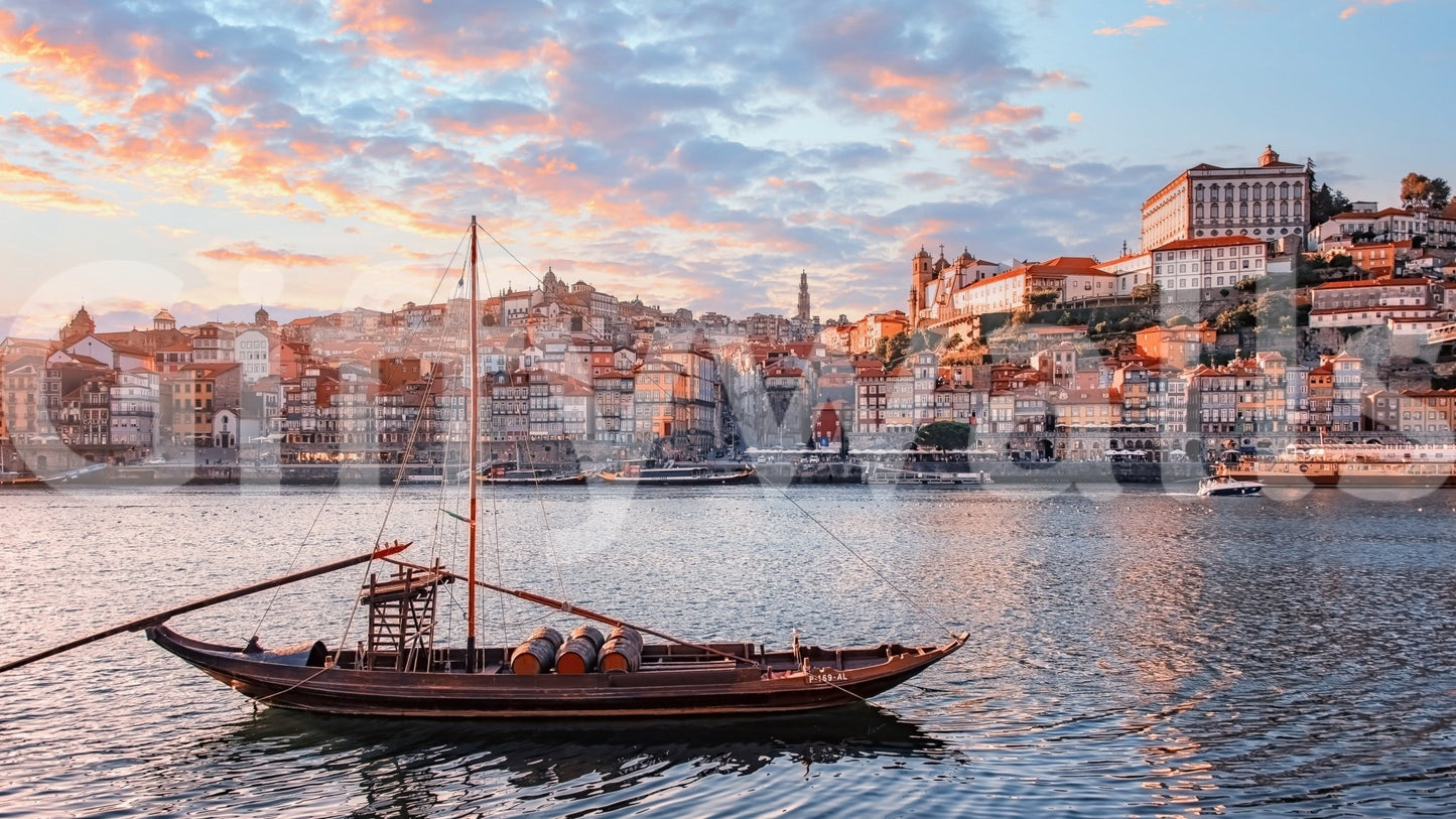 Porto Sunset Glow Wall Mural