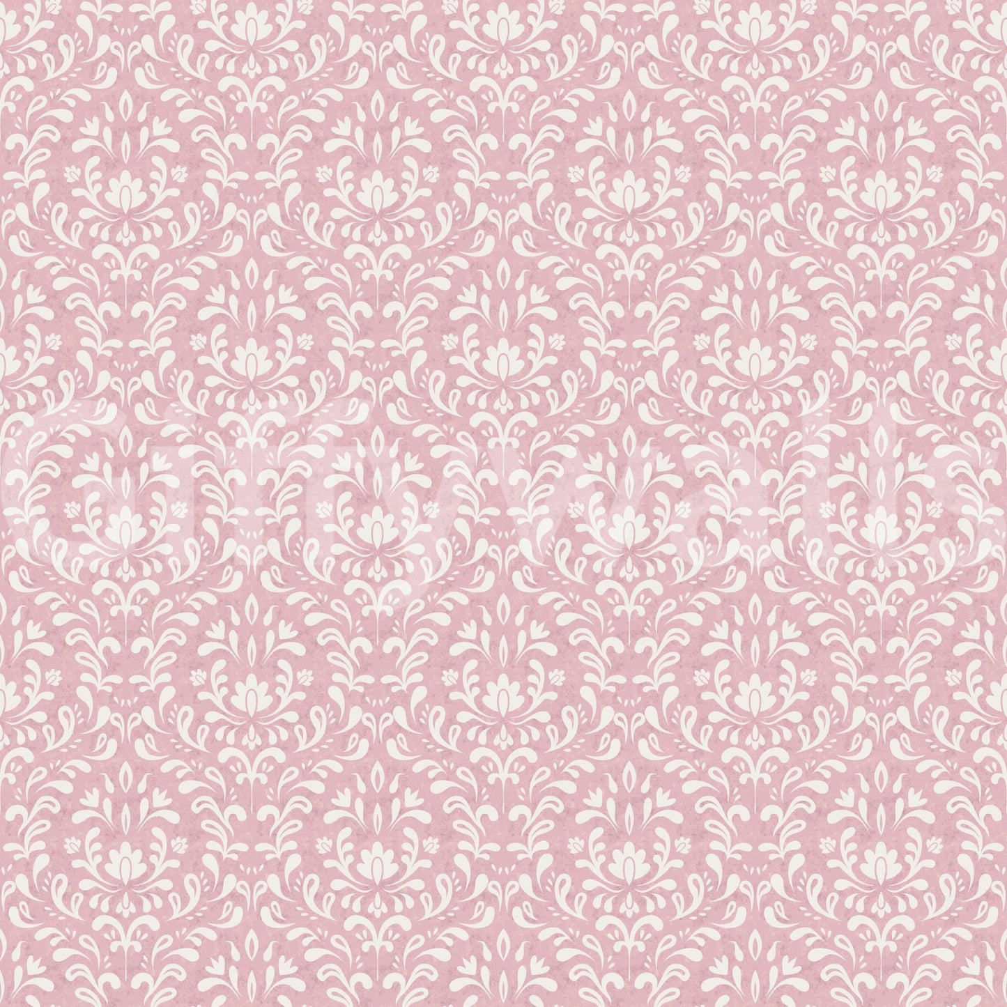 Powder Pink Bloom DAMASK Wallpaper