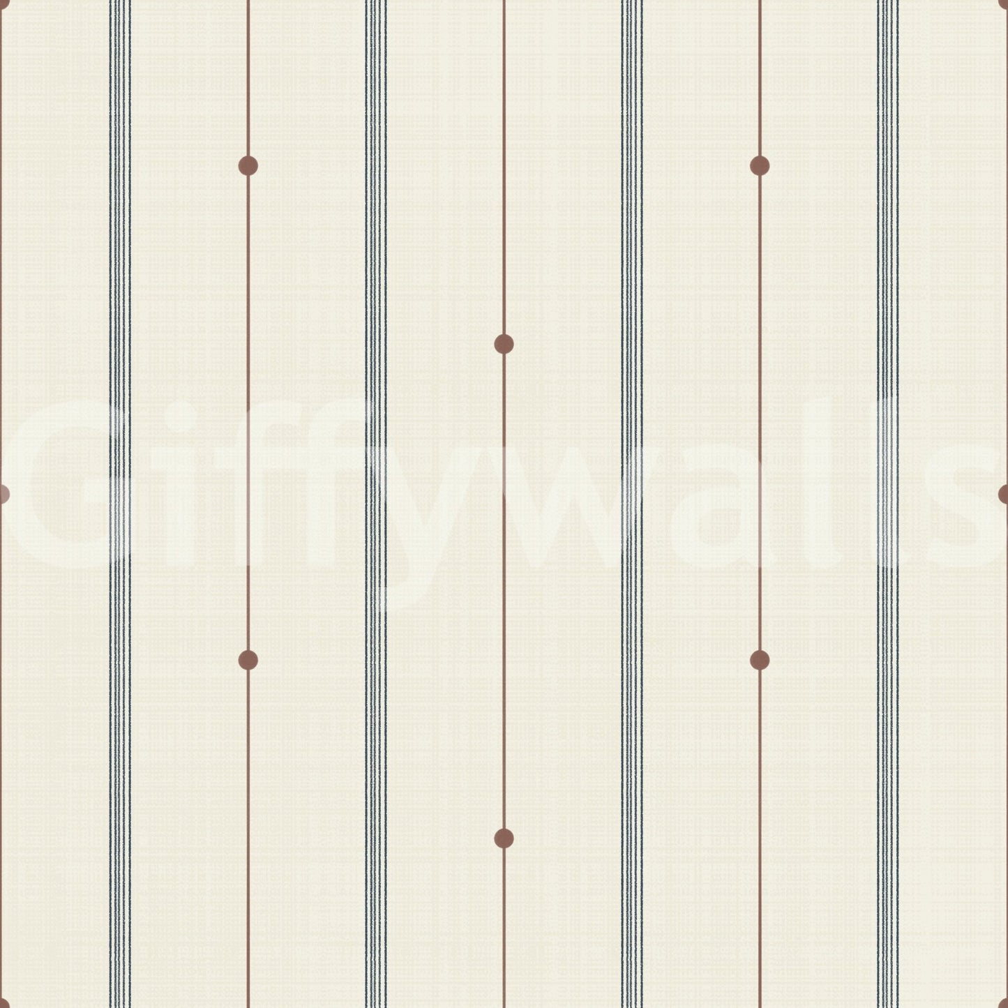 Refined striped wallpaper adding texture and elegance