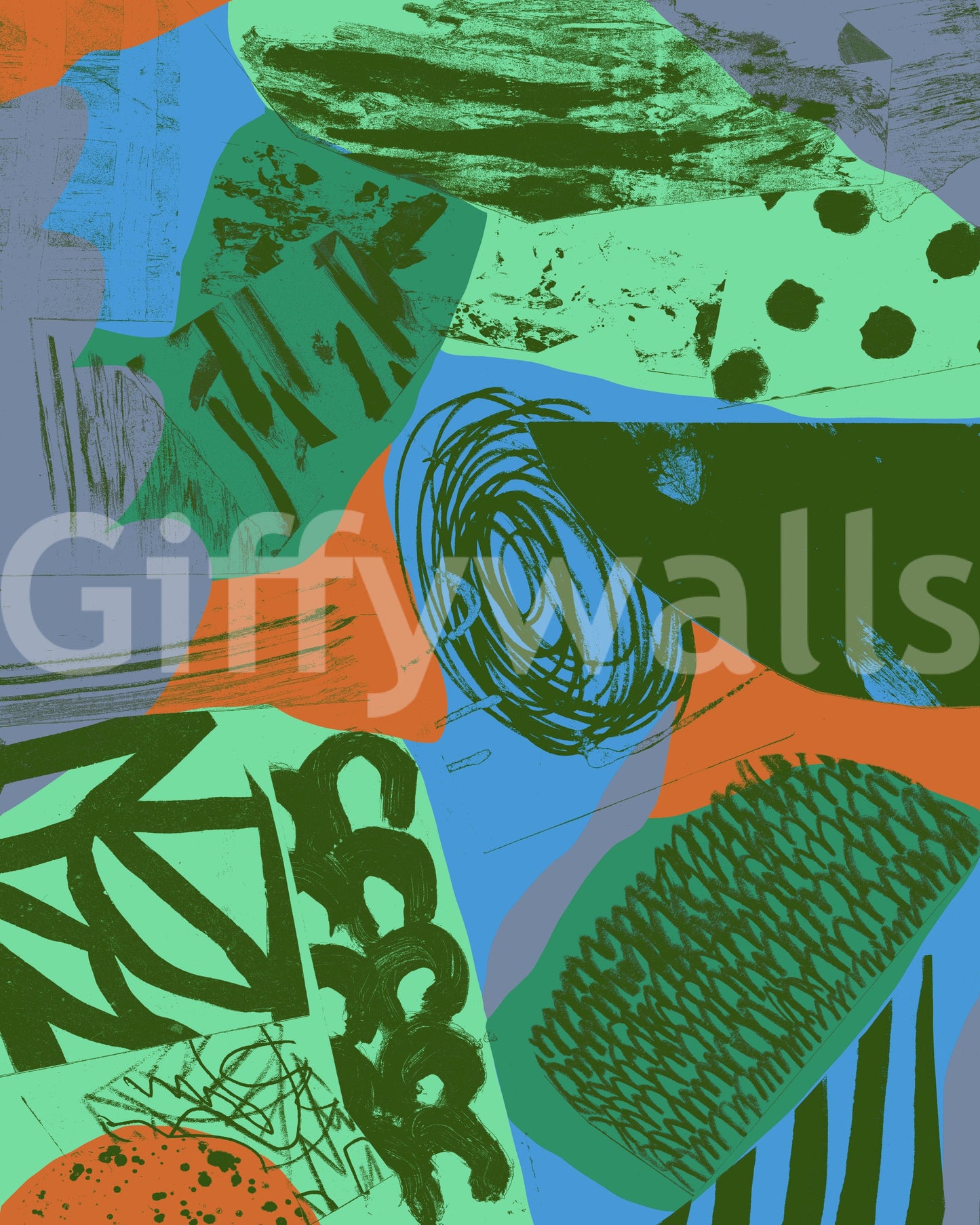 A high-quality serene ocean wall mural for walls.