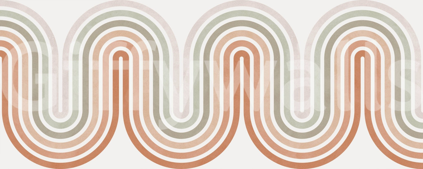 Modern Archway mural, stylish wallpaper for walls, chic, subtle.