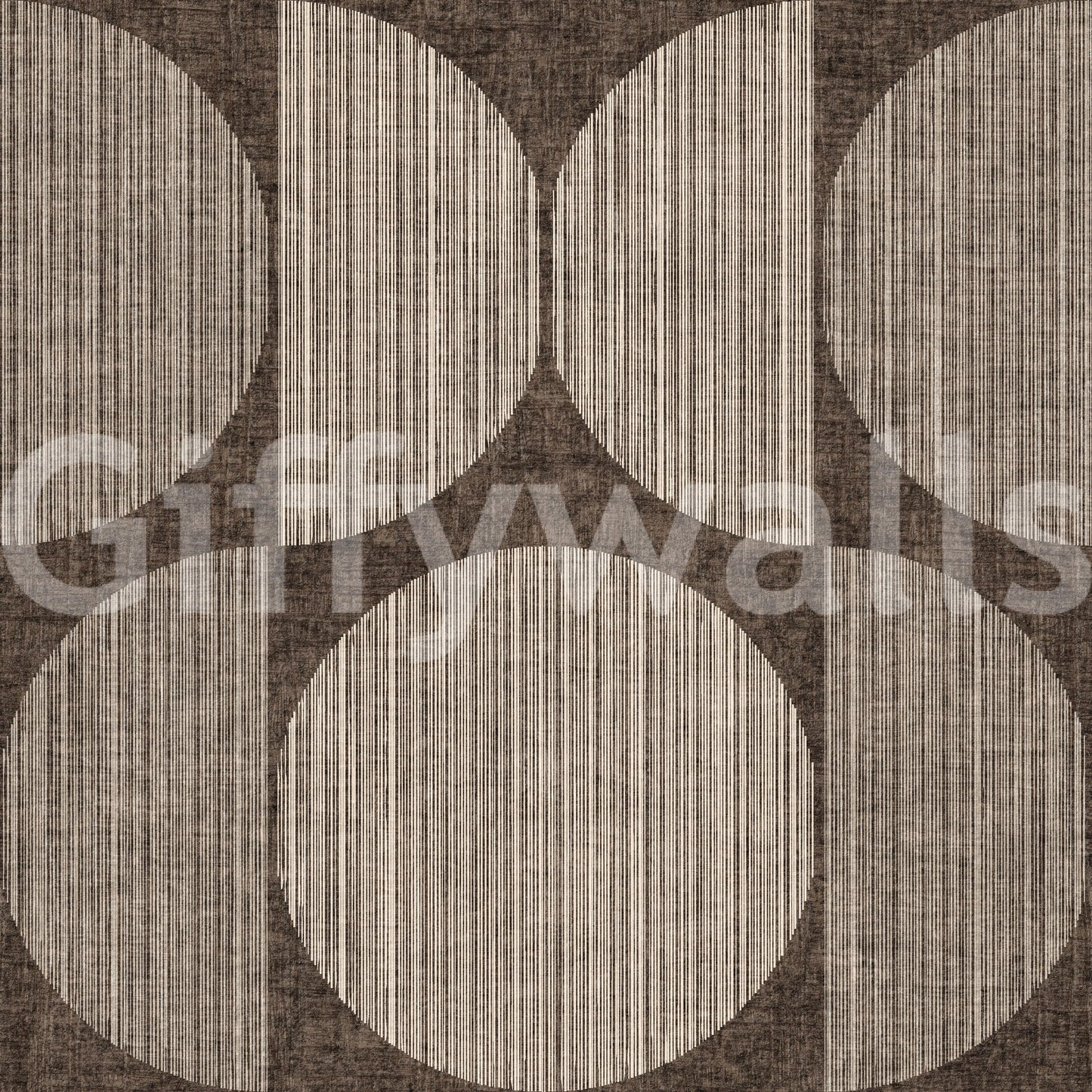 A high-quality brown geometric wall mural for walls.