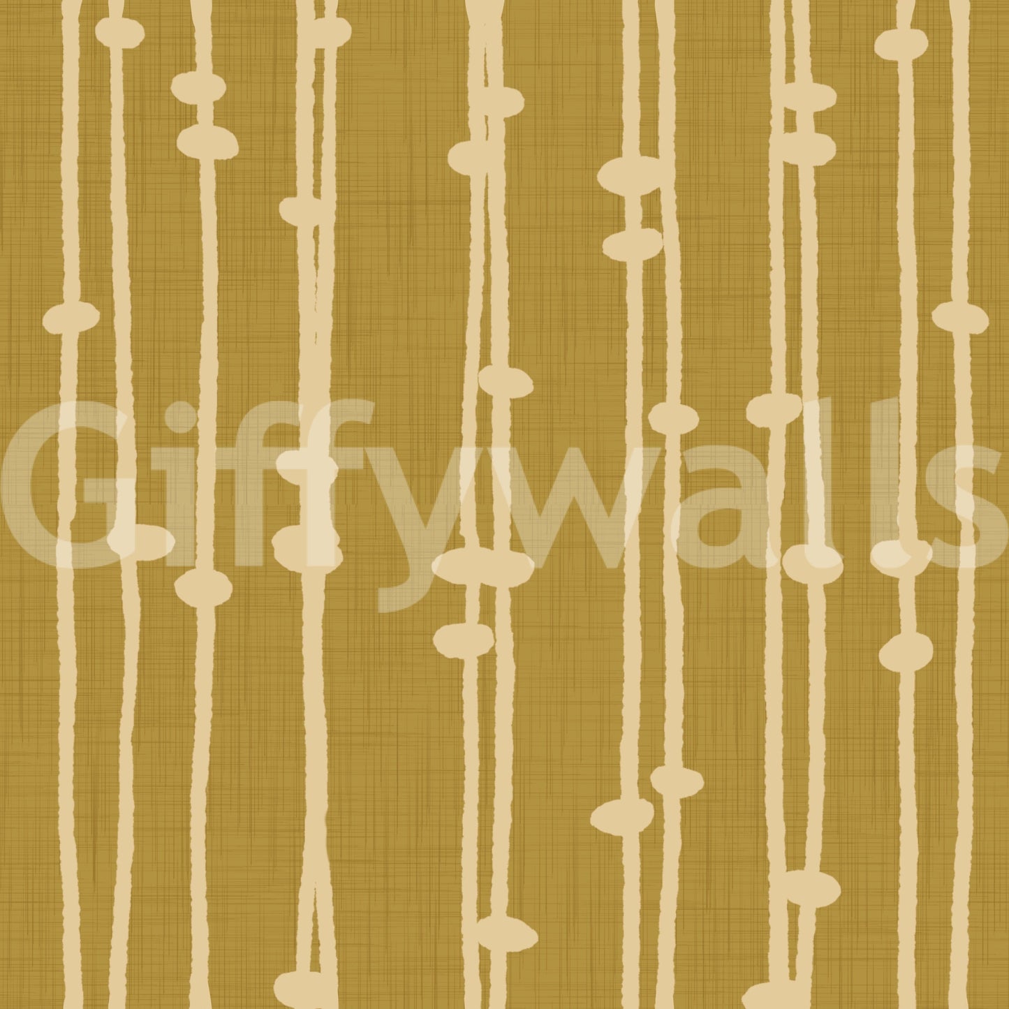 Boho Jewel Tone mustard stripes wallpaper