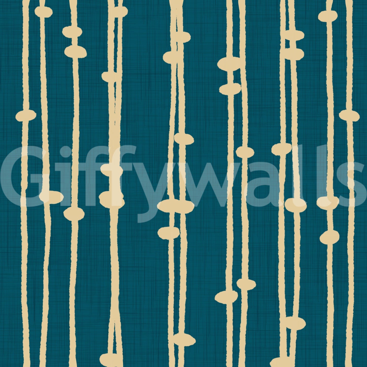 Boho Jewel Tone teal stripes decor wallpaper