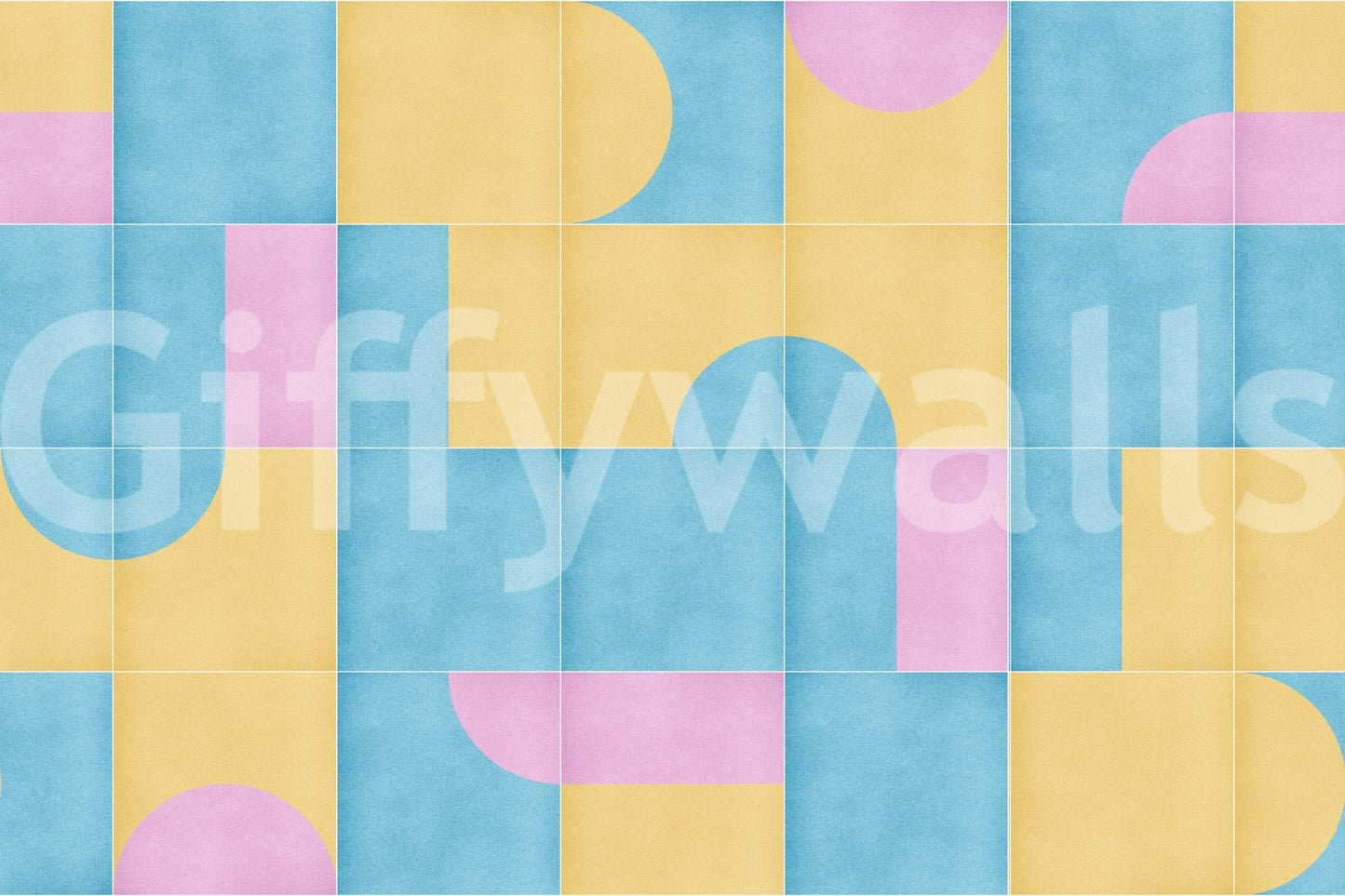 Easy tile look wallpaper mural