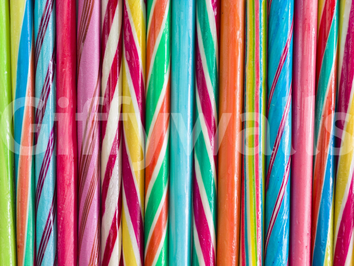 Colorful candy-themed rock sweets mural for playful decor