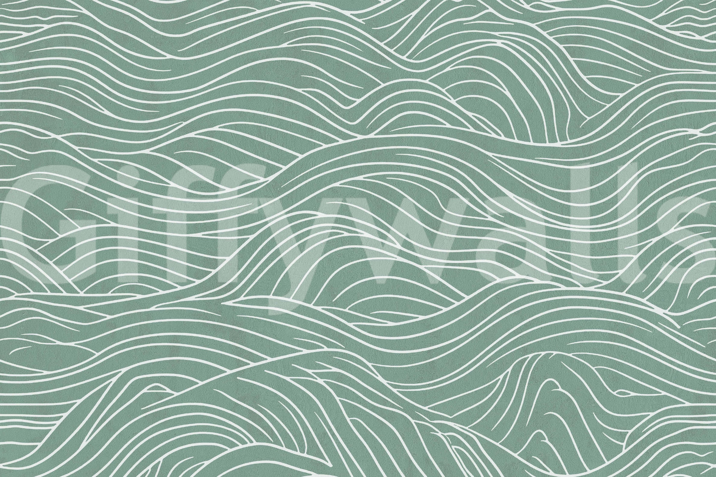 Sage & serene waves, peaceful and calm