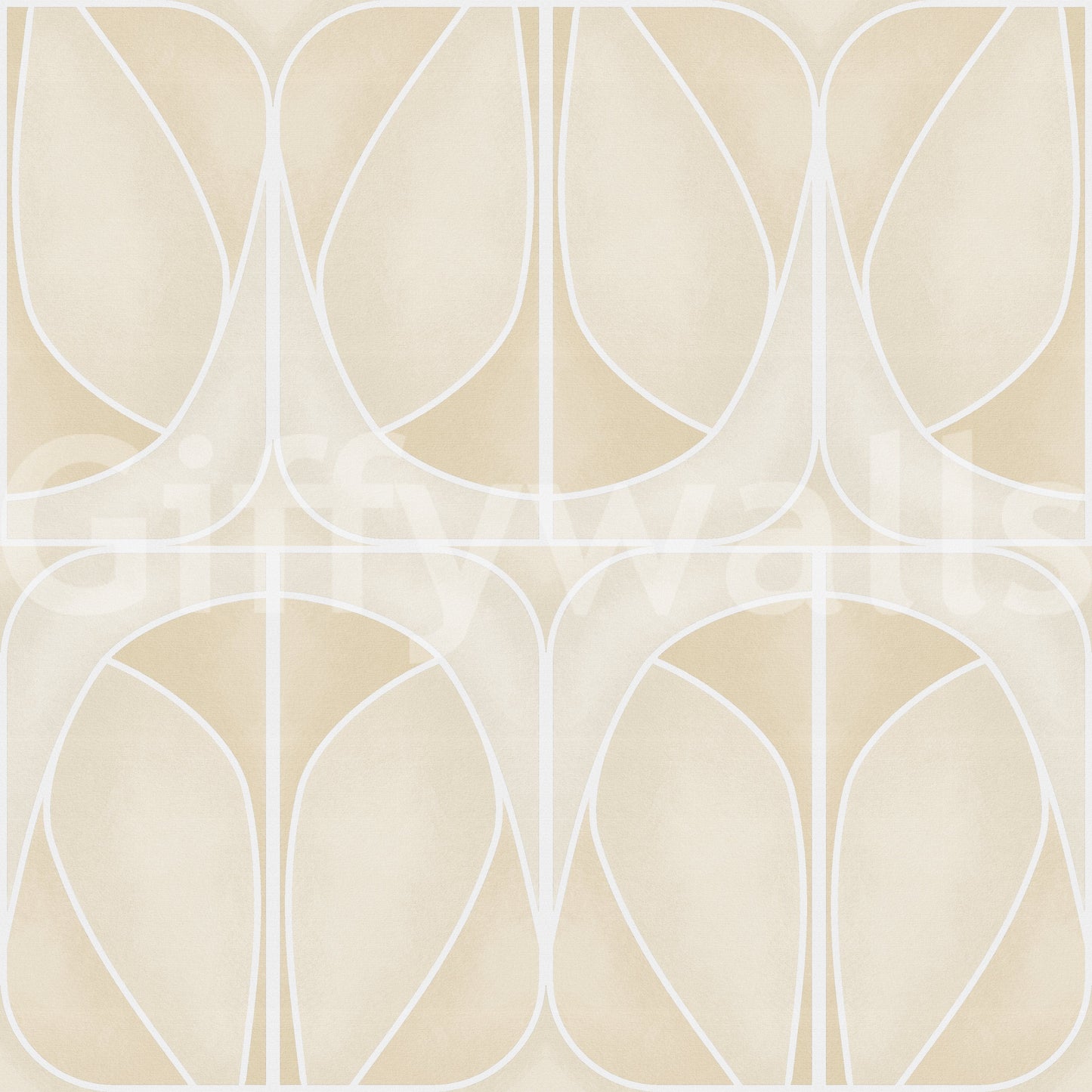 Sand Charm Softy Dèco Geometries modern art wallpaper mural