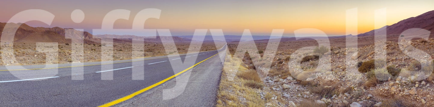 Expansive landscape mural for interiors