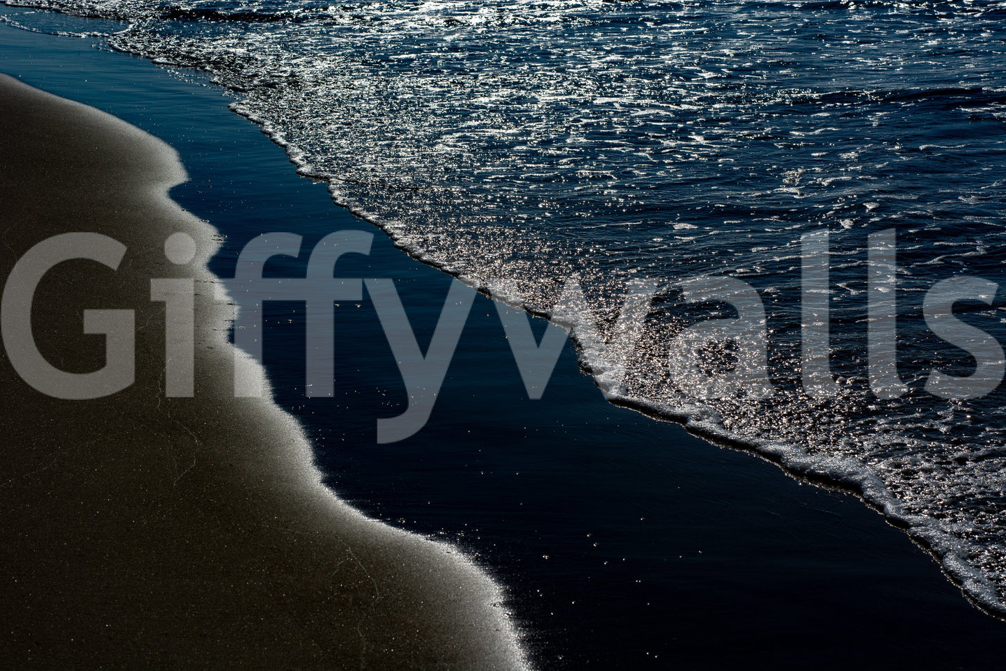 A high-quality serene beach wall mural for walls.