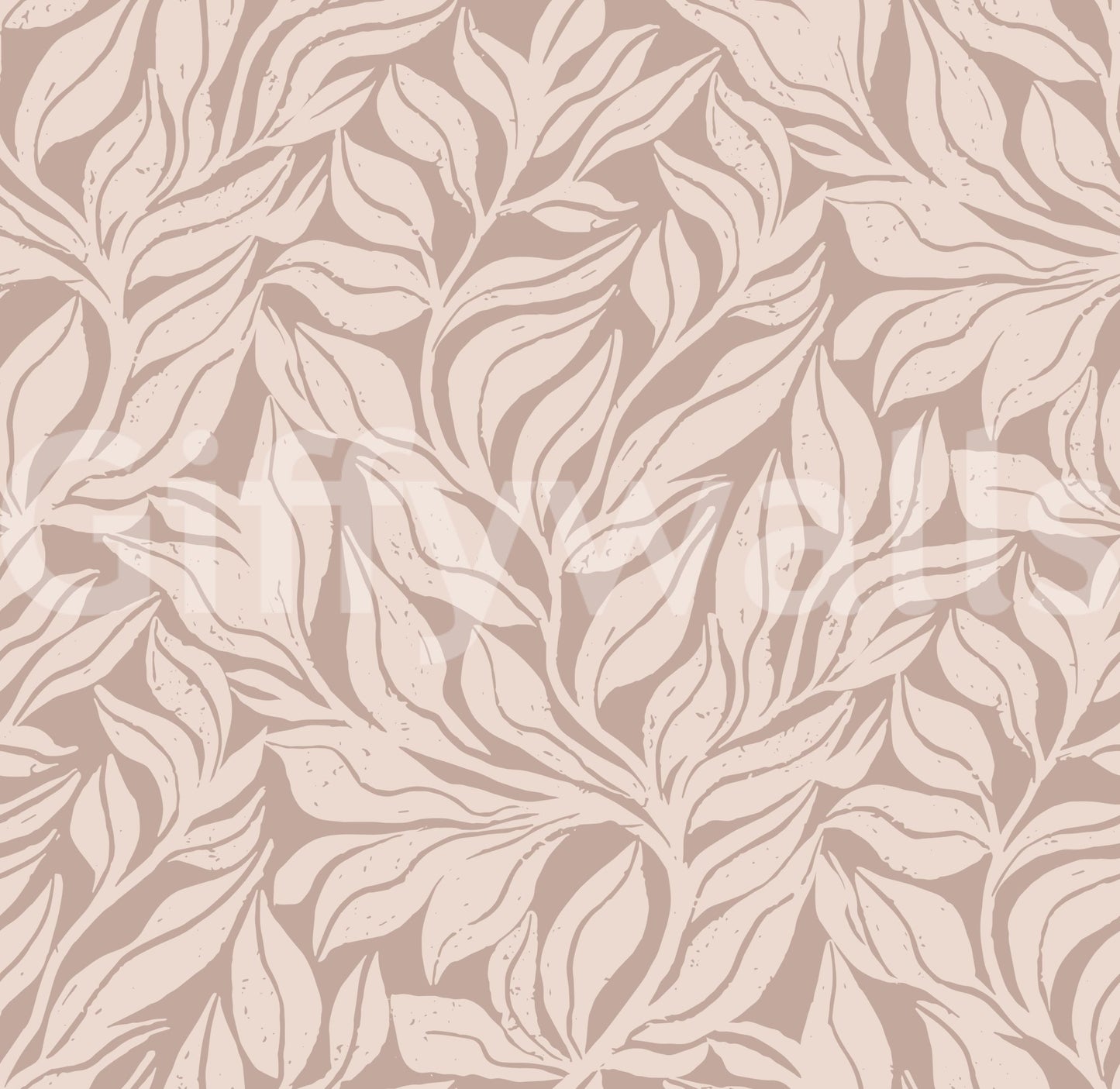 Relaxing botanical wallpaper for bedroom walls