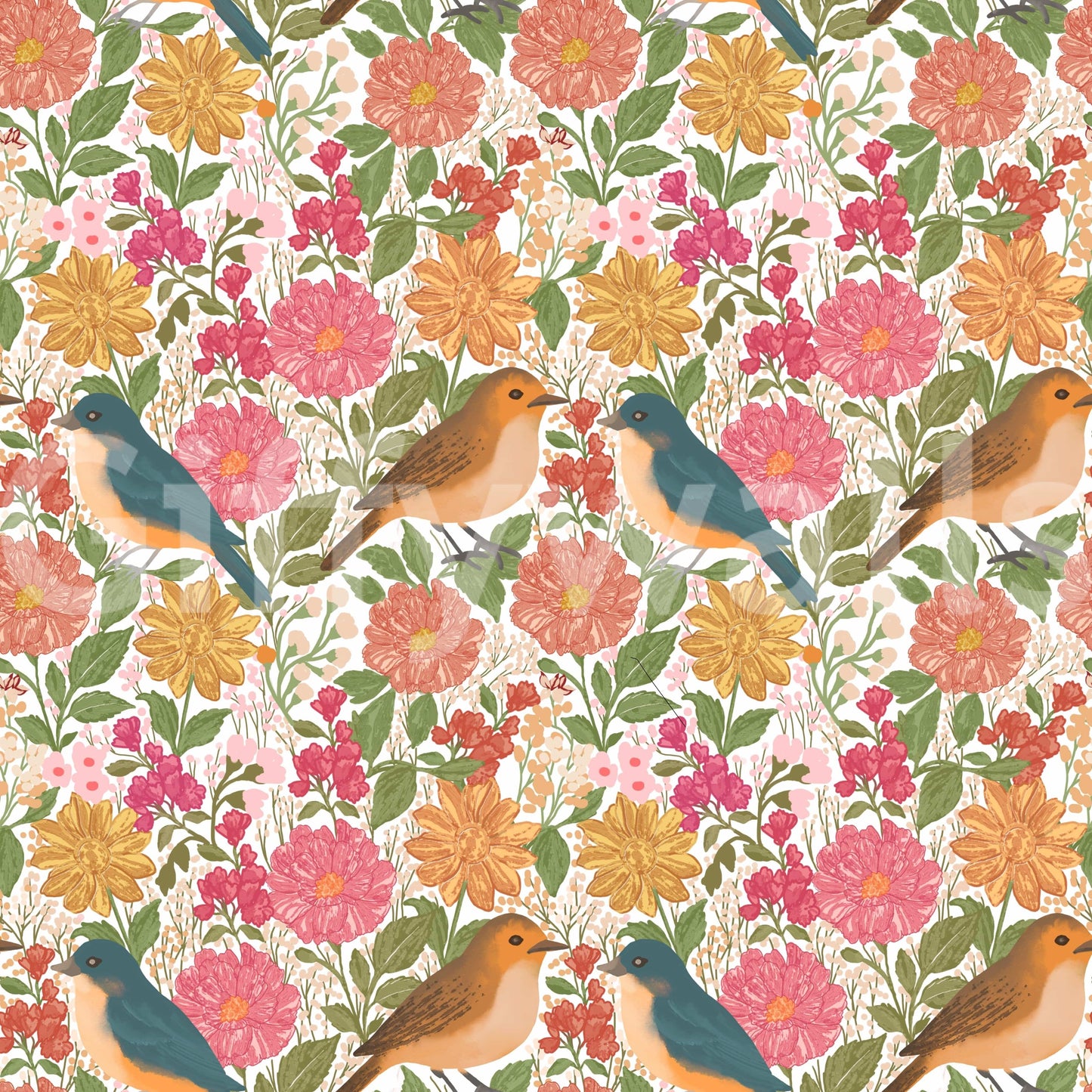 A high-quality serene garden wall mural for walls.