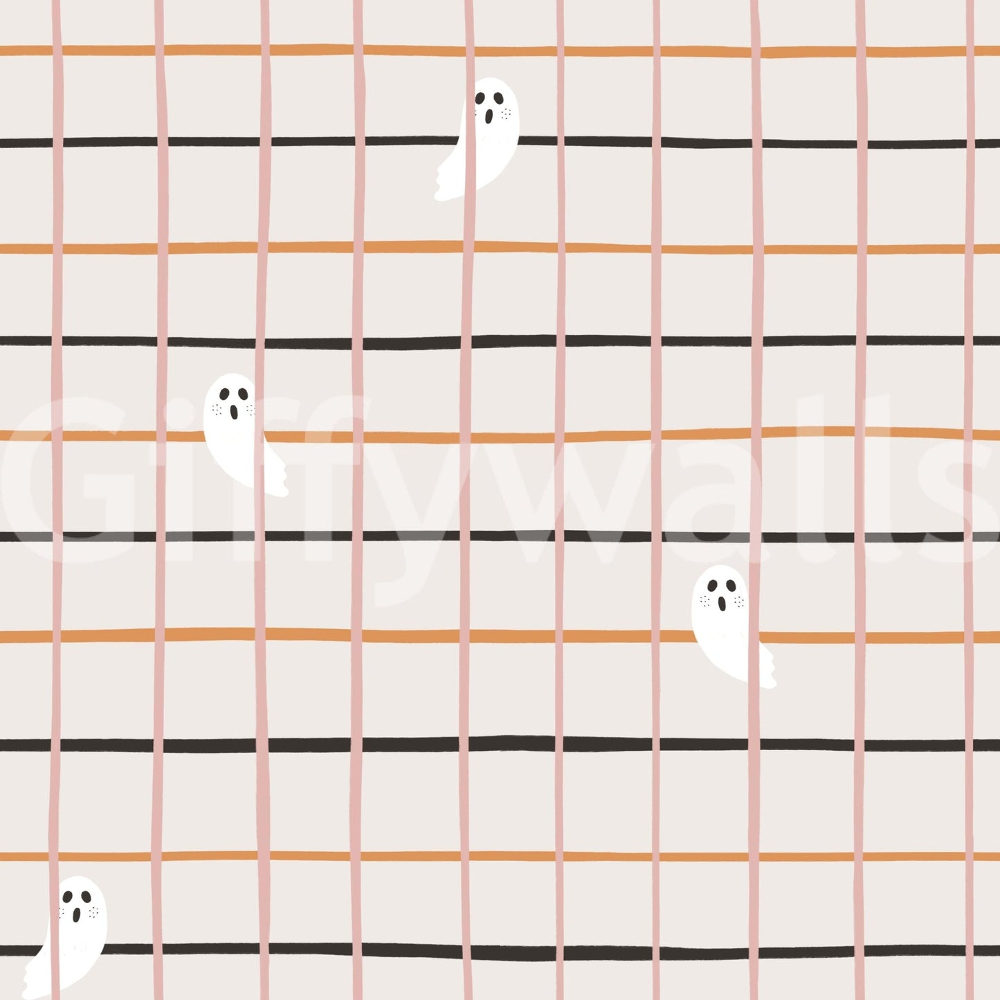 Alternating Halloween stripes evoking a fun, eerie seasonal feel.