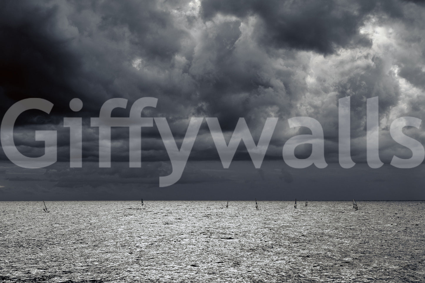 A high-quality serene beach wall mural for walls.