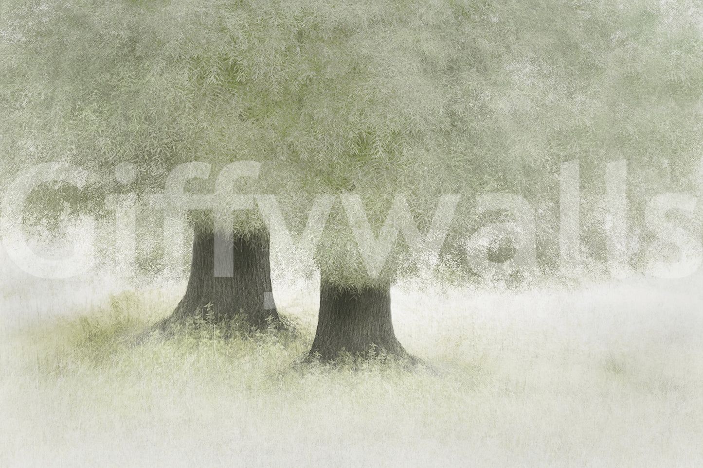 Verdant Veil Wall Mural -2111102