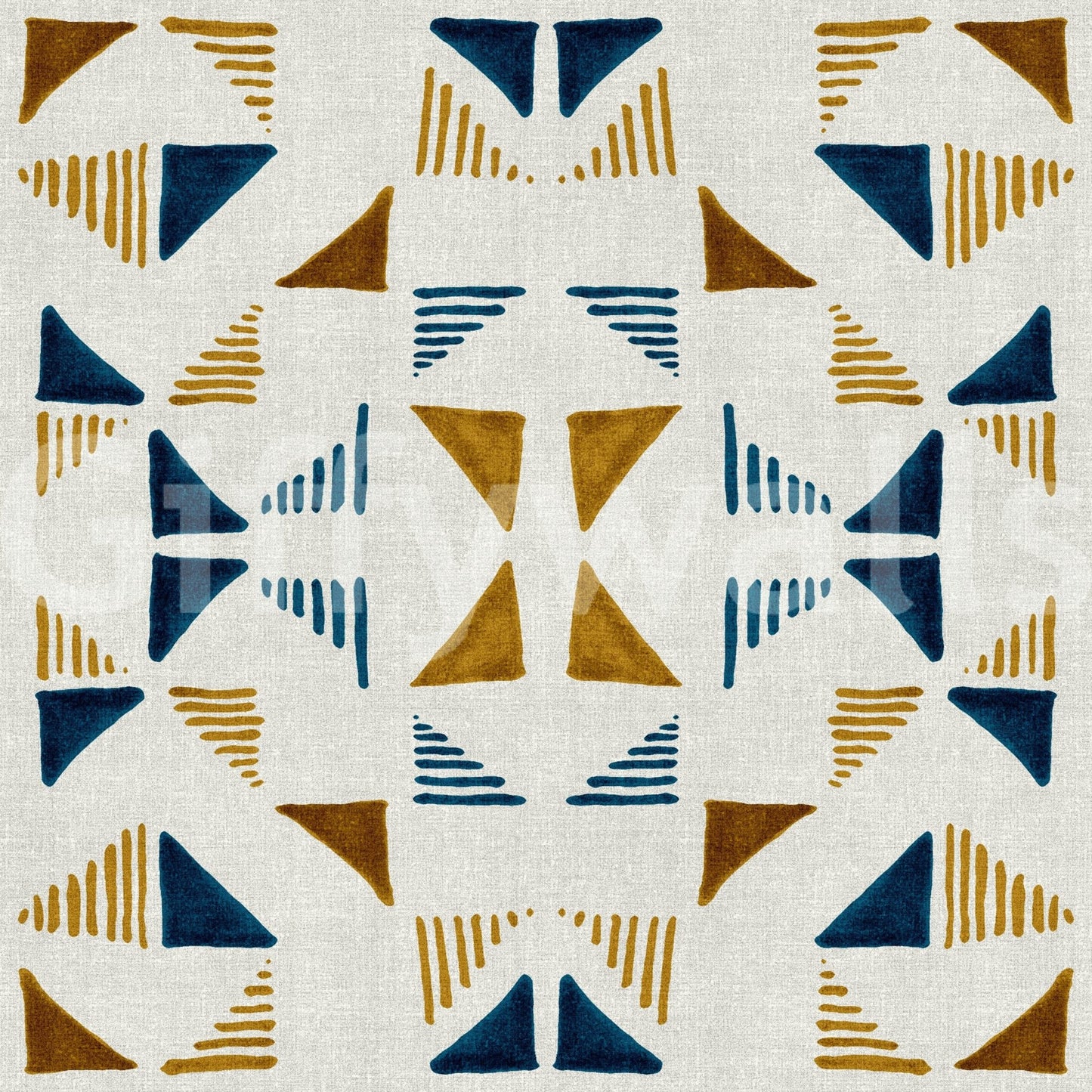 Geometric forest wallpaper with abstract triangles bringing a natural, calming vibe to home decor.