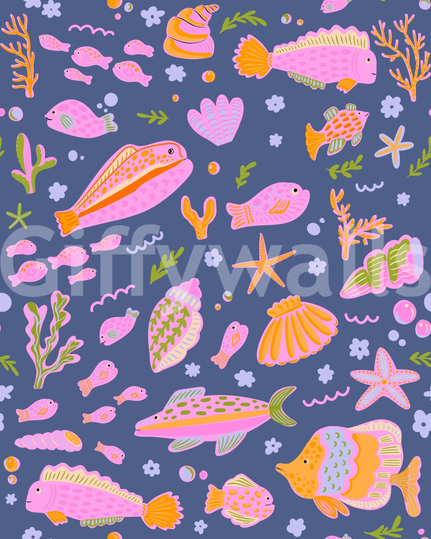 The design is non-realistic and interpretive.