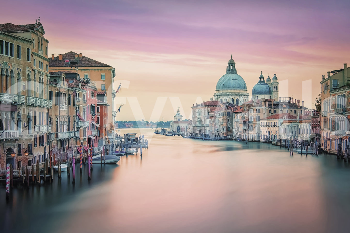 Ancient Grand Canal architecture wallpaper gorgeous cityscape view.