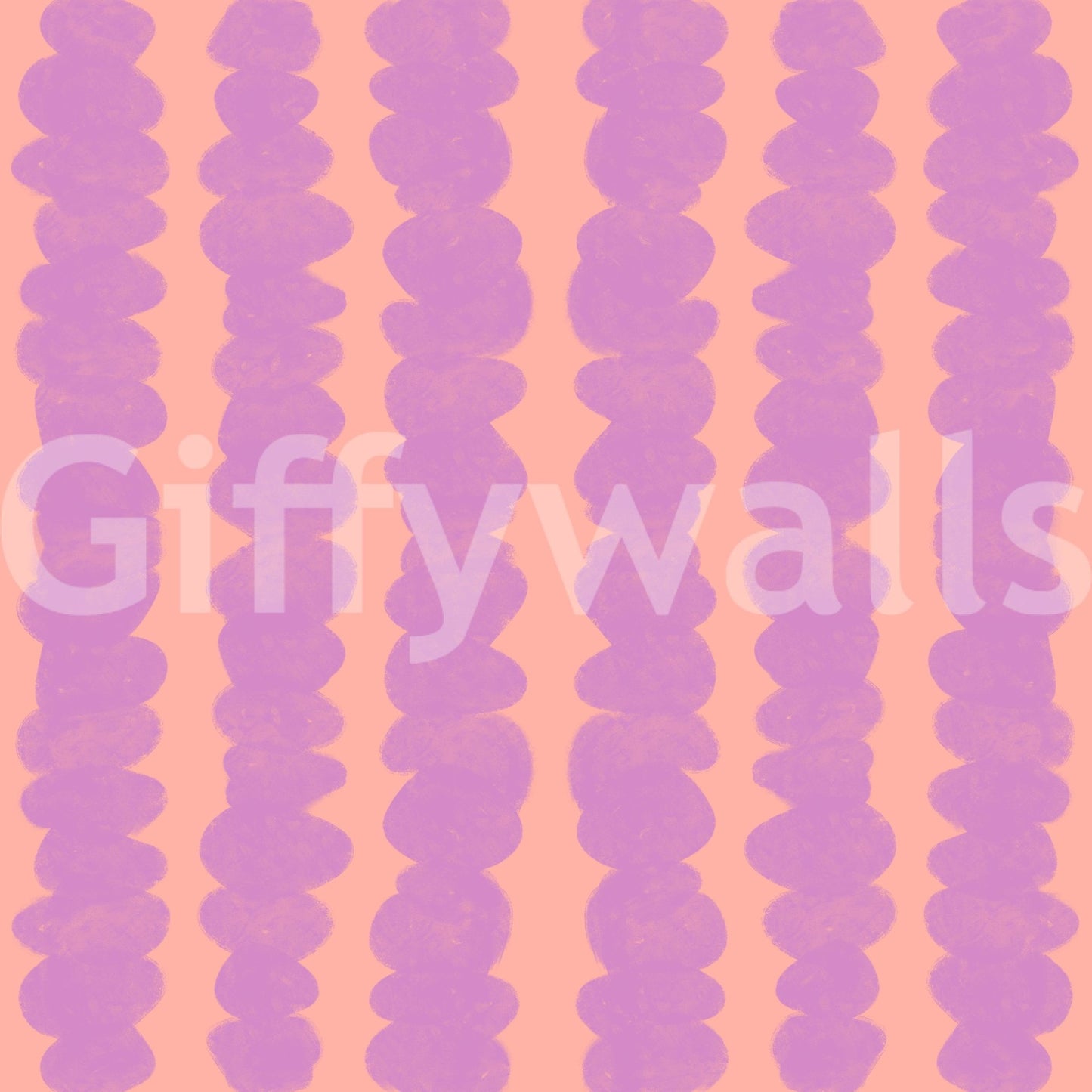 Elegant lilac and peach wallpaper for contemporary interiors