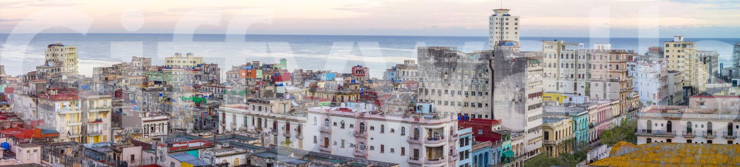 Rooftop view Havana mural
