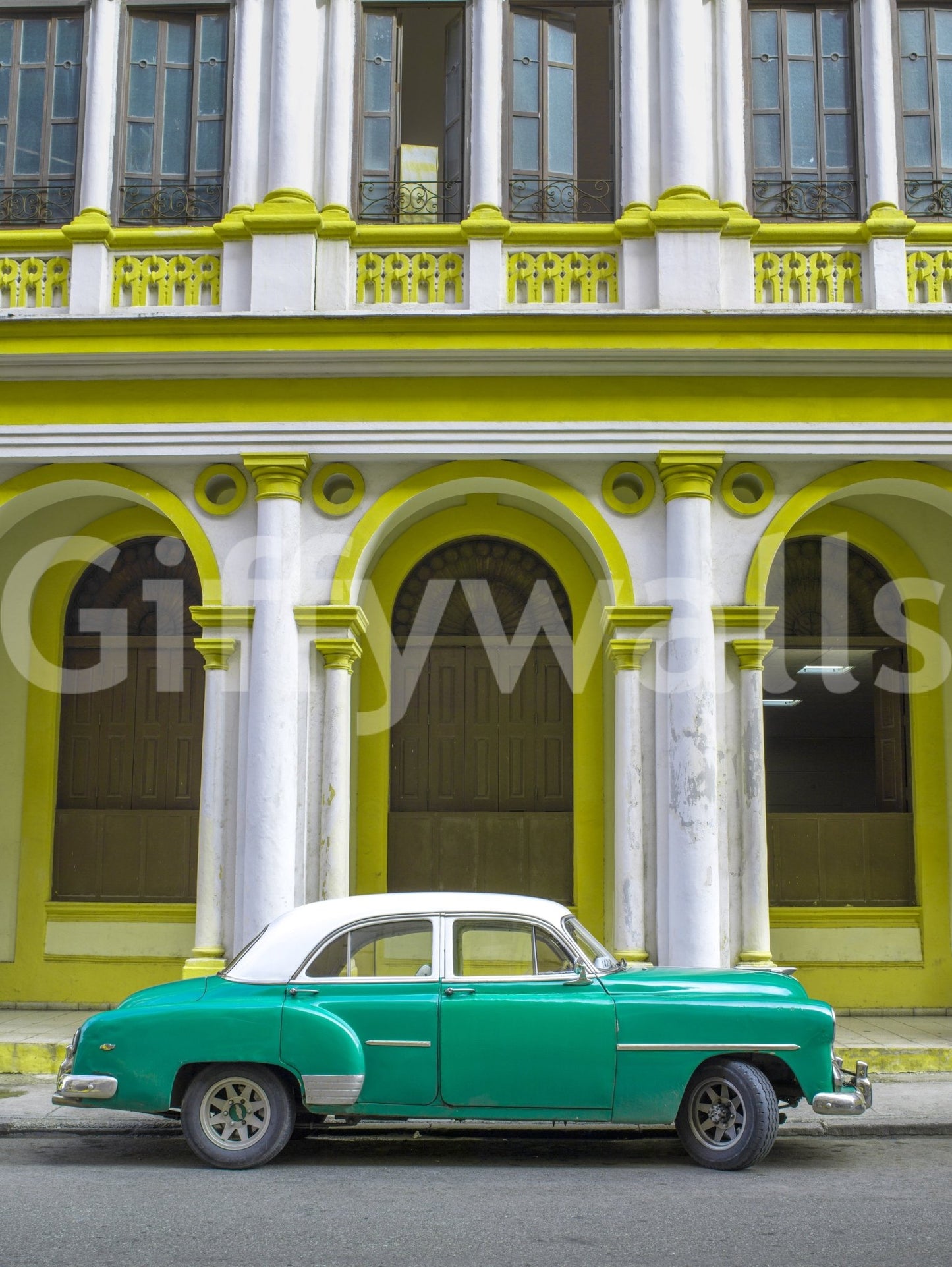 Subtle distressed or antique look.