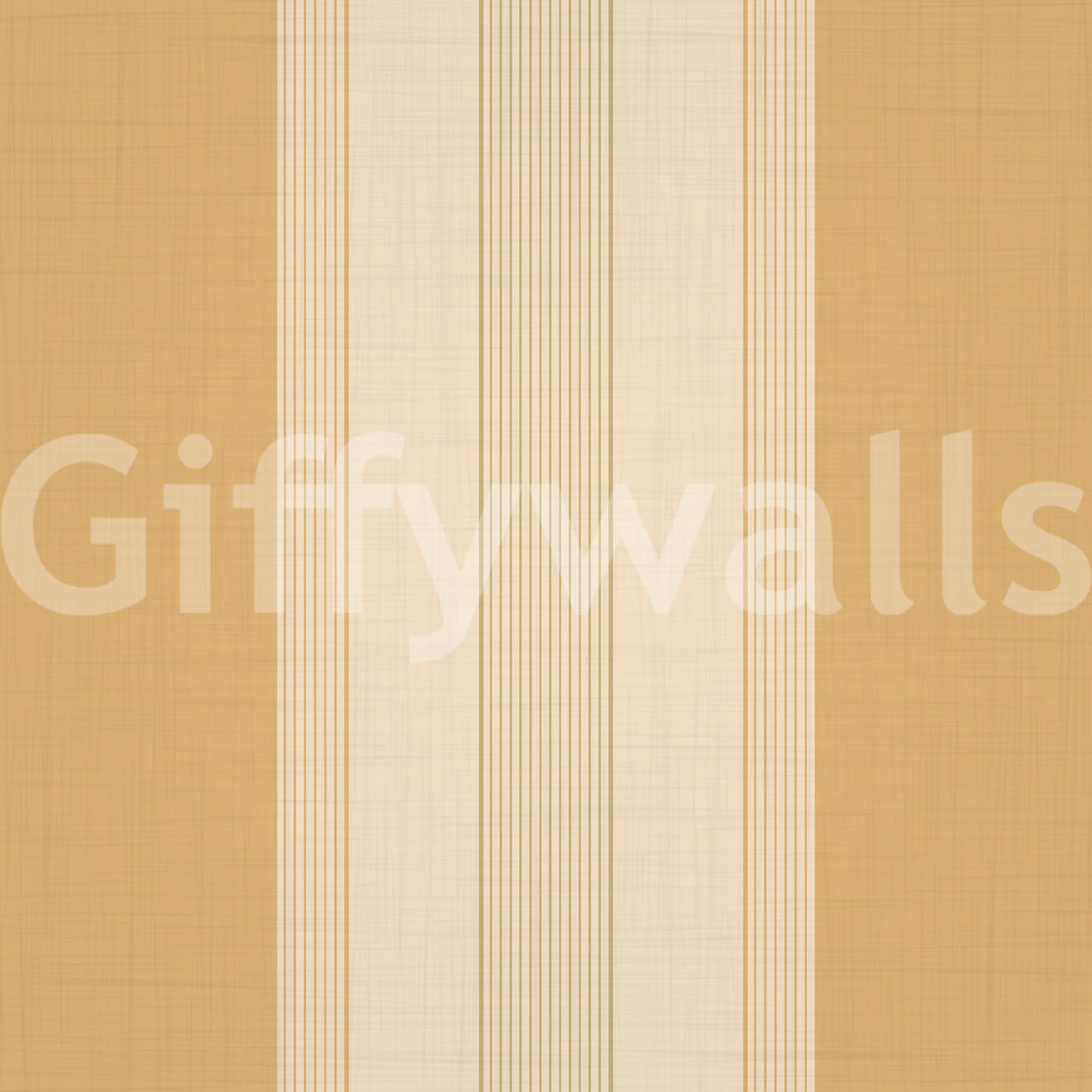 Vertical lines wallpaper in honey gold color
