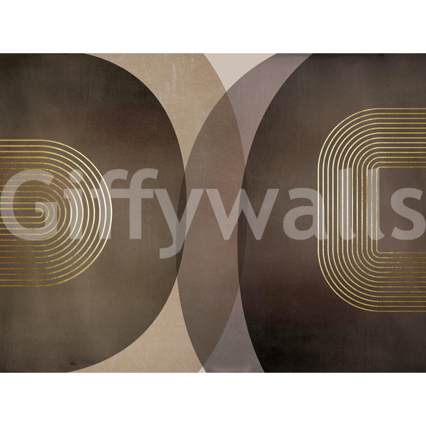 Modern Mid Century Rustic Wall Mural