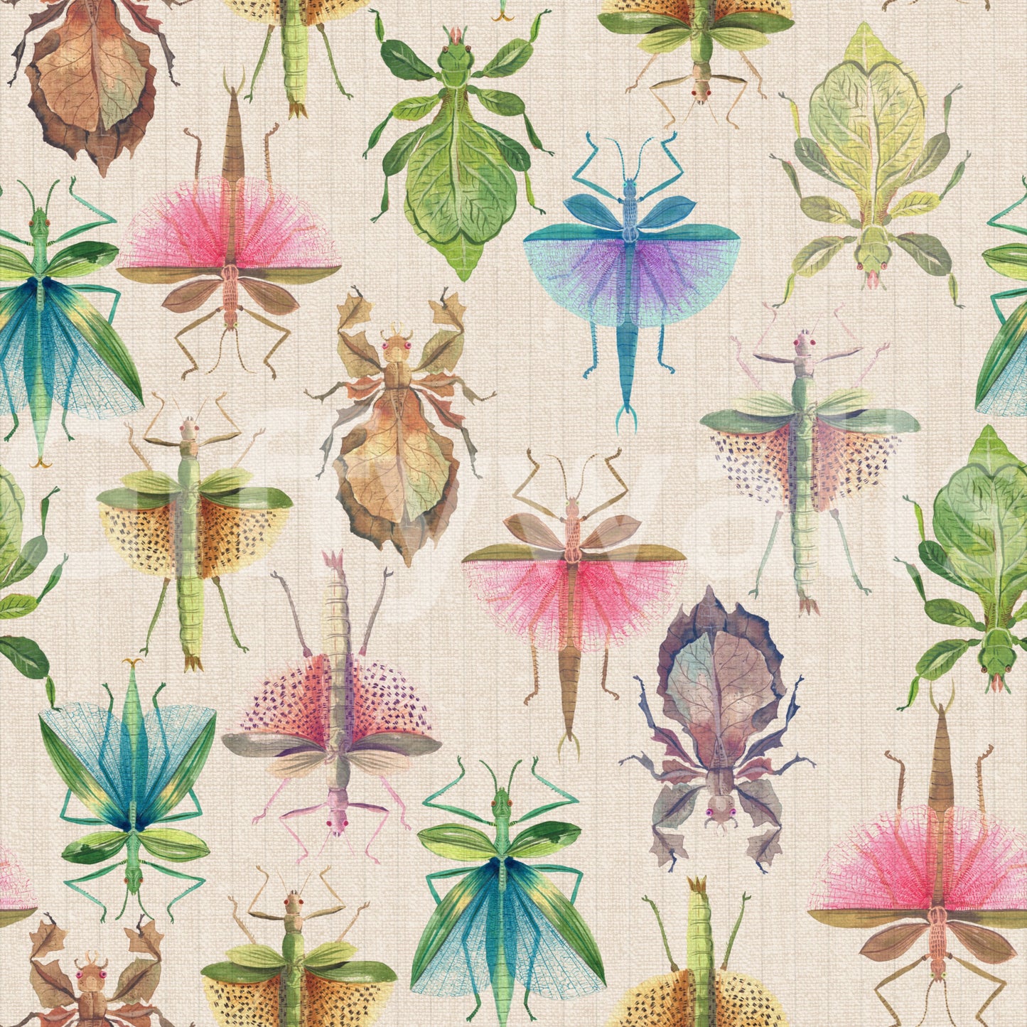 In Plain Sight: Stick & Leaf Insects in Camouflage Wallpaper