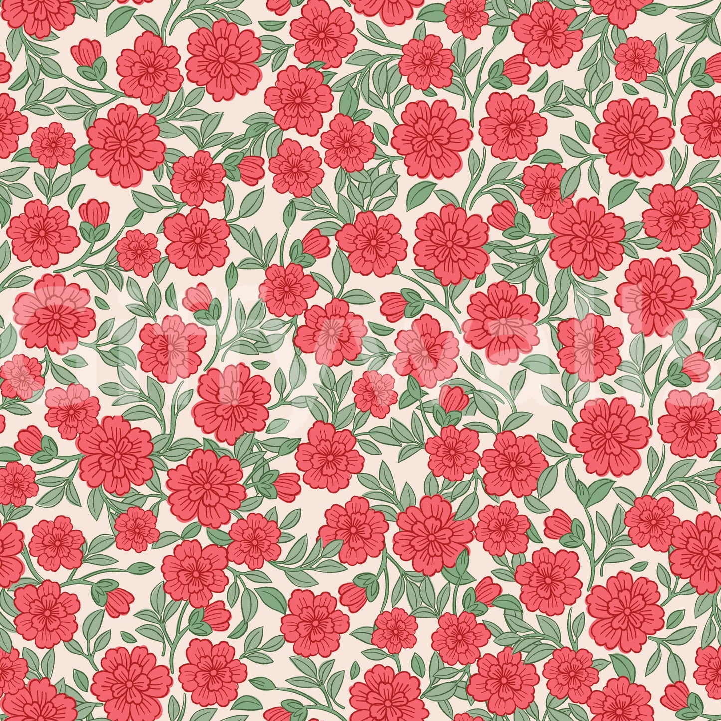 Juno Welcoming Walls Ditsy Pink Floral Wallpaper