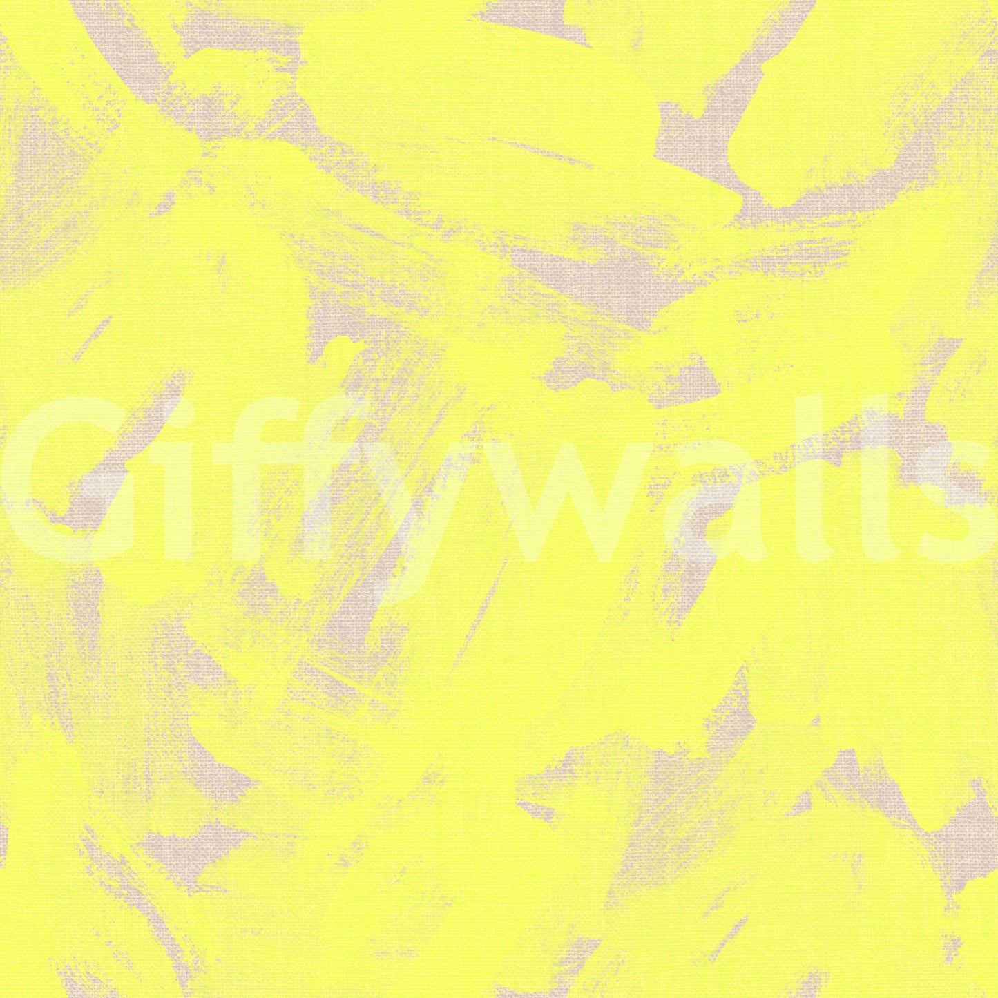 Neon Yellow Abstract Brushstroke Wallpaper