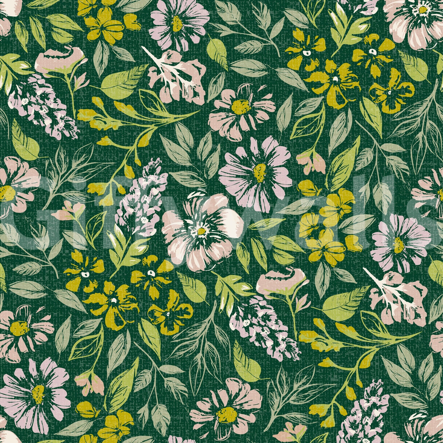 Vintage woven mural wall design