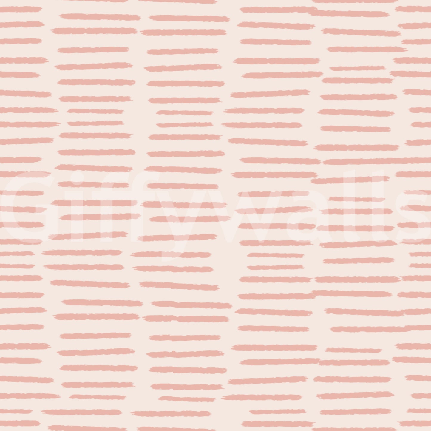 Organic Brush Strokes Pattern - Minimalist Boho Stripes Pink Wallpaper