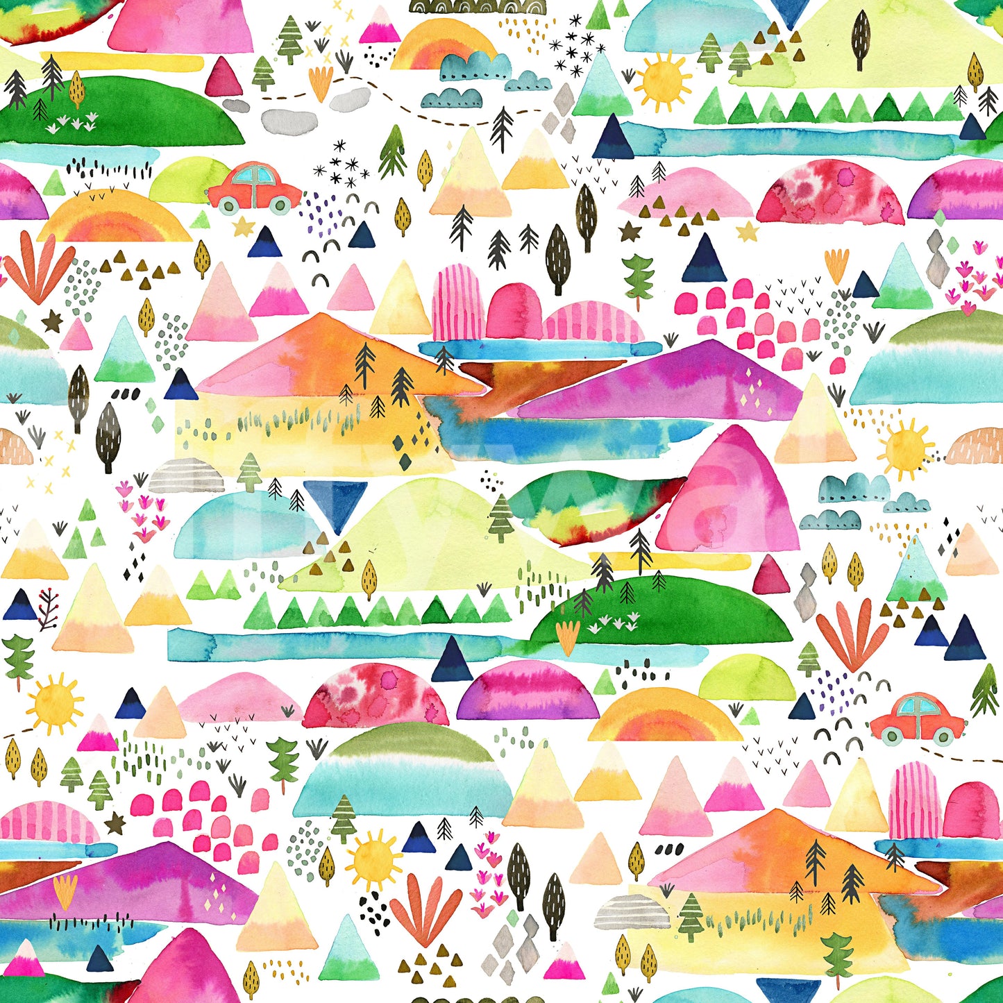 Adventure Mountain Kids Wallpaper