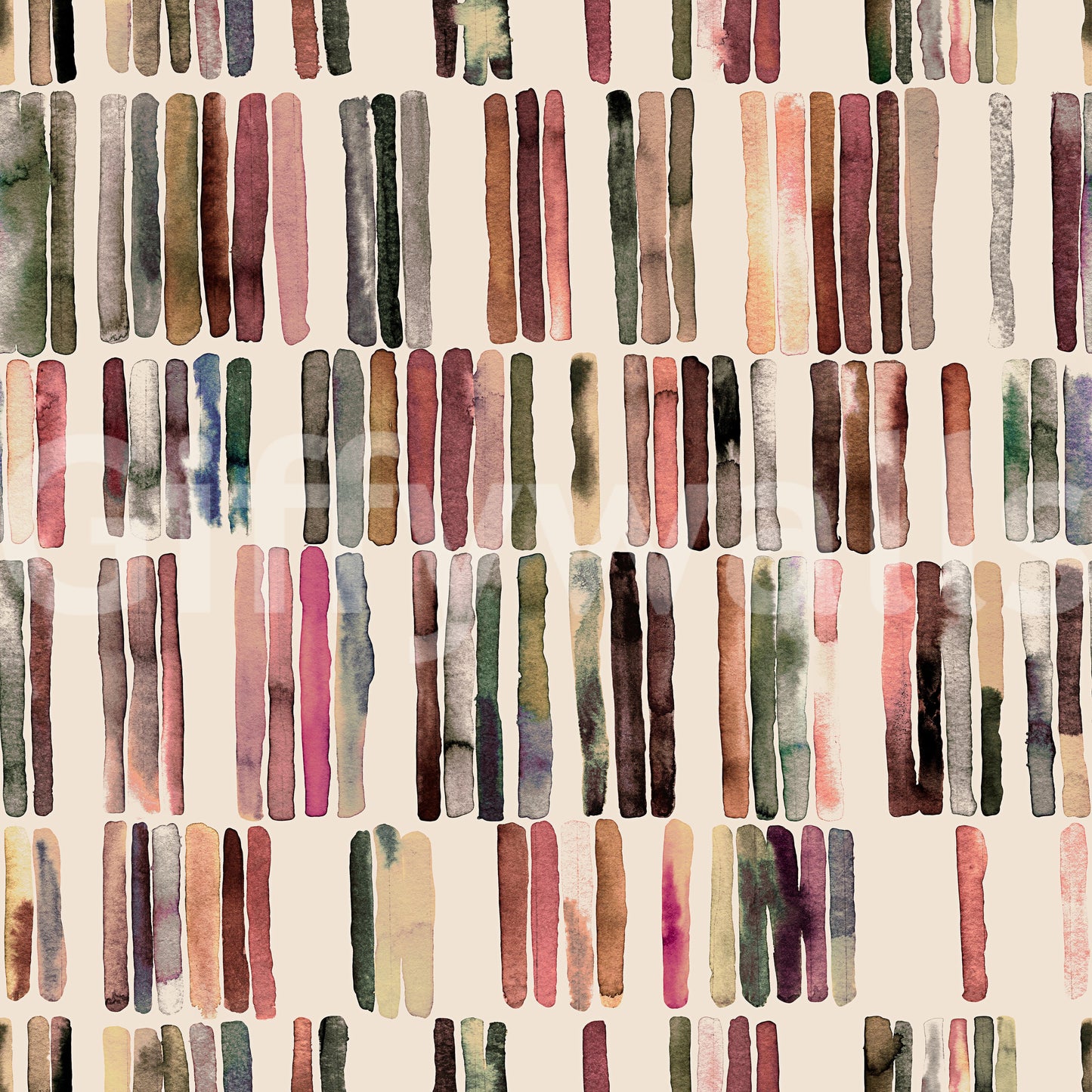 Geometric Japanese Scandinavian Stripes Wallpaper