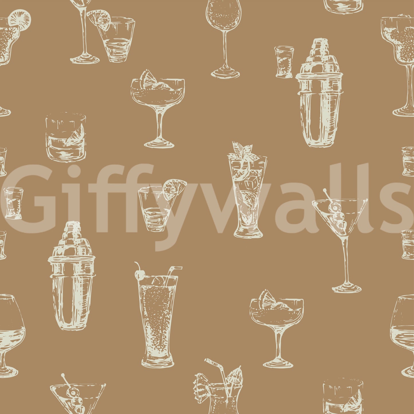 Cocktail Hour Chic Wallpaper