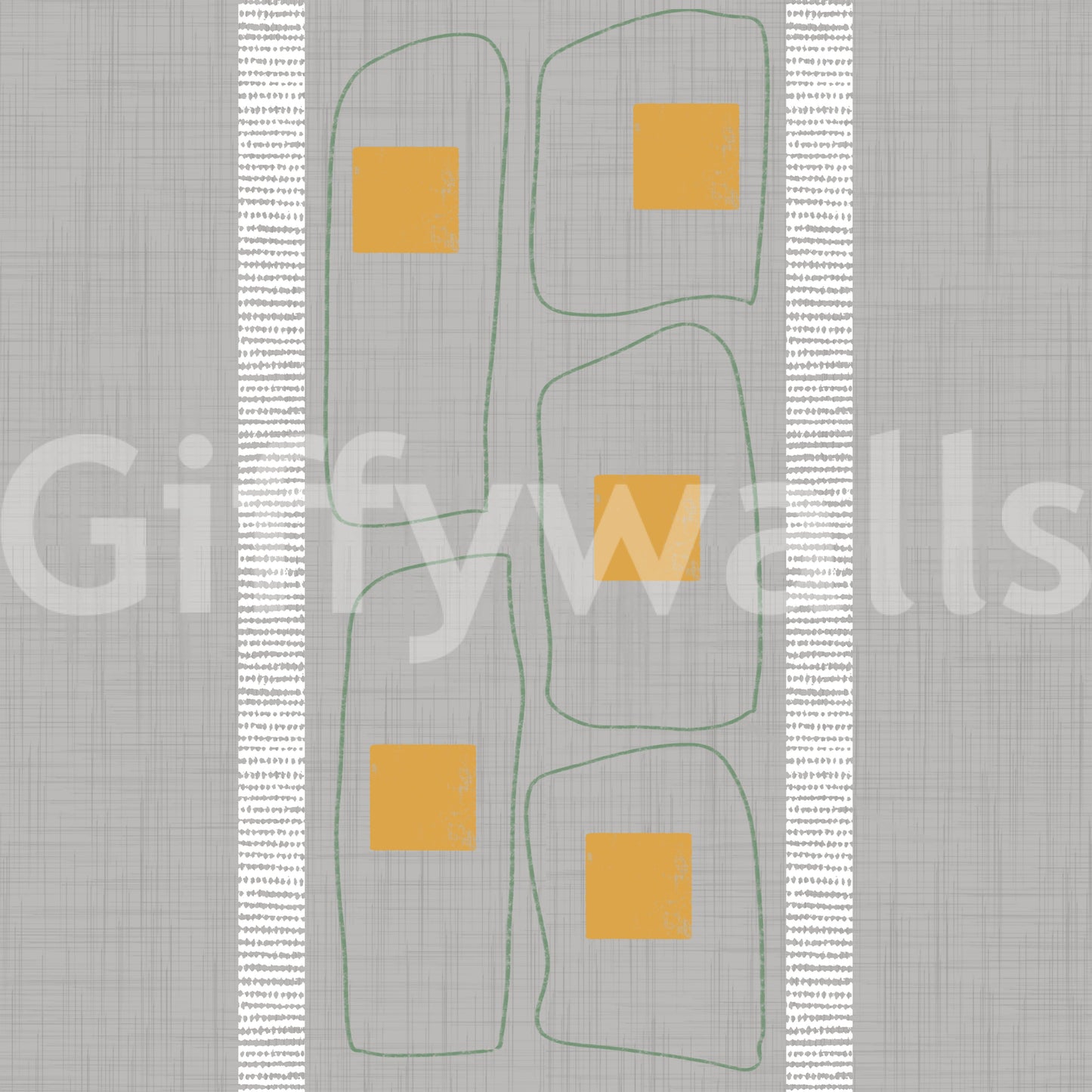 Japandi Frame Lines Soft Wallpaper