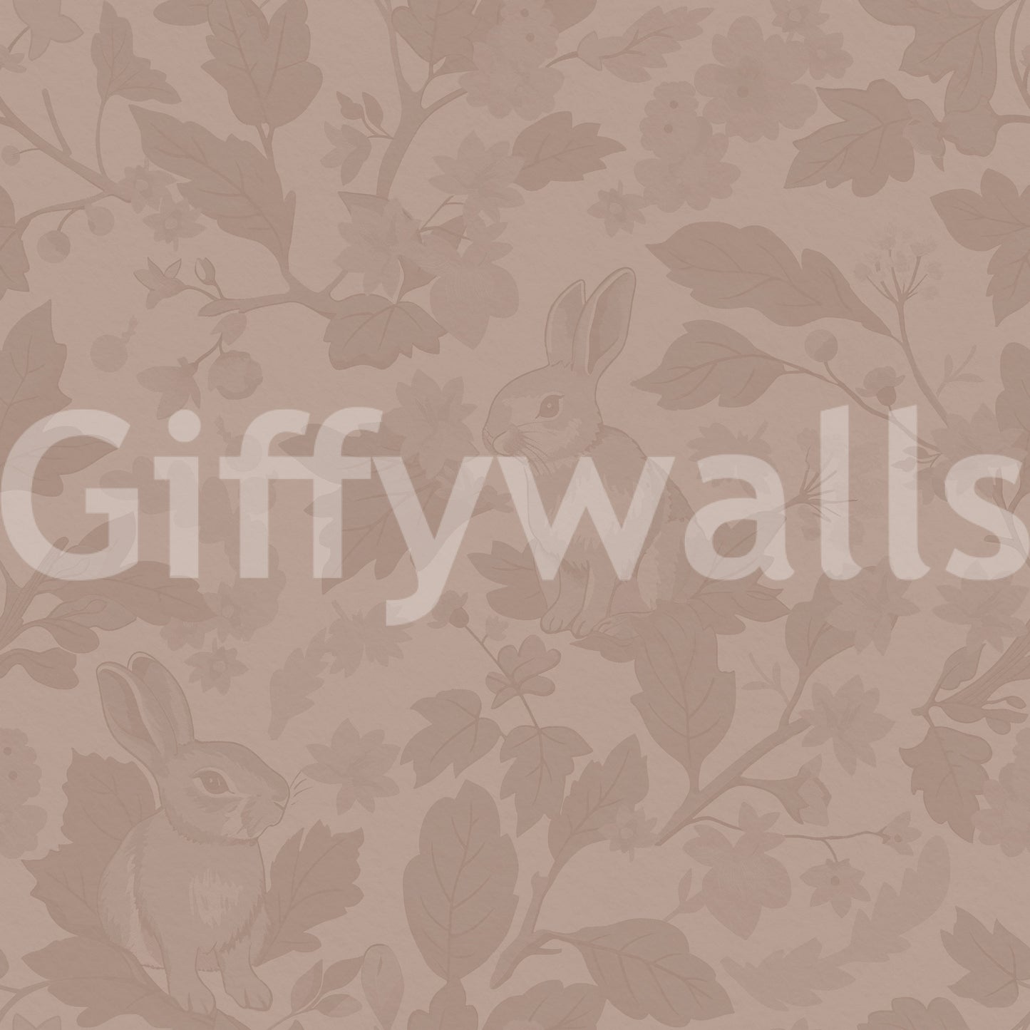 Solid blush mural in romantic bedroom setup