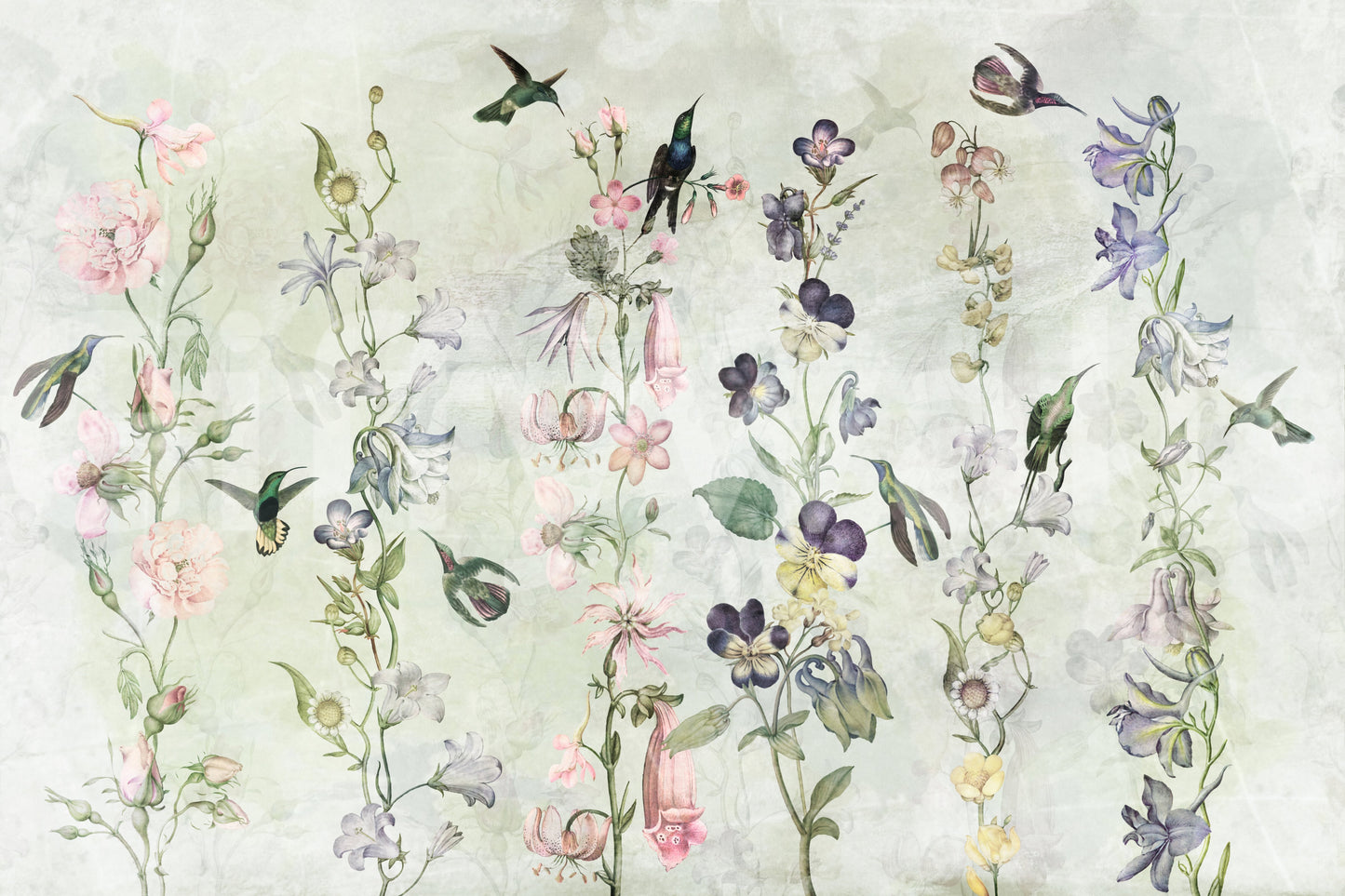 Neutral botanical wallpaper