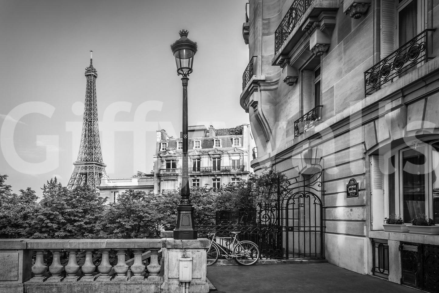 Parisian Charm | monochrome Wall Mural