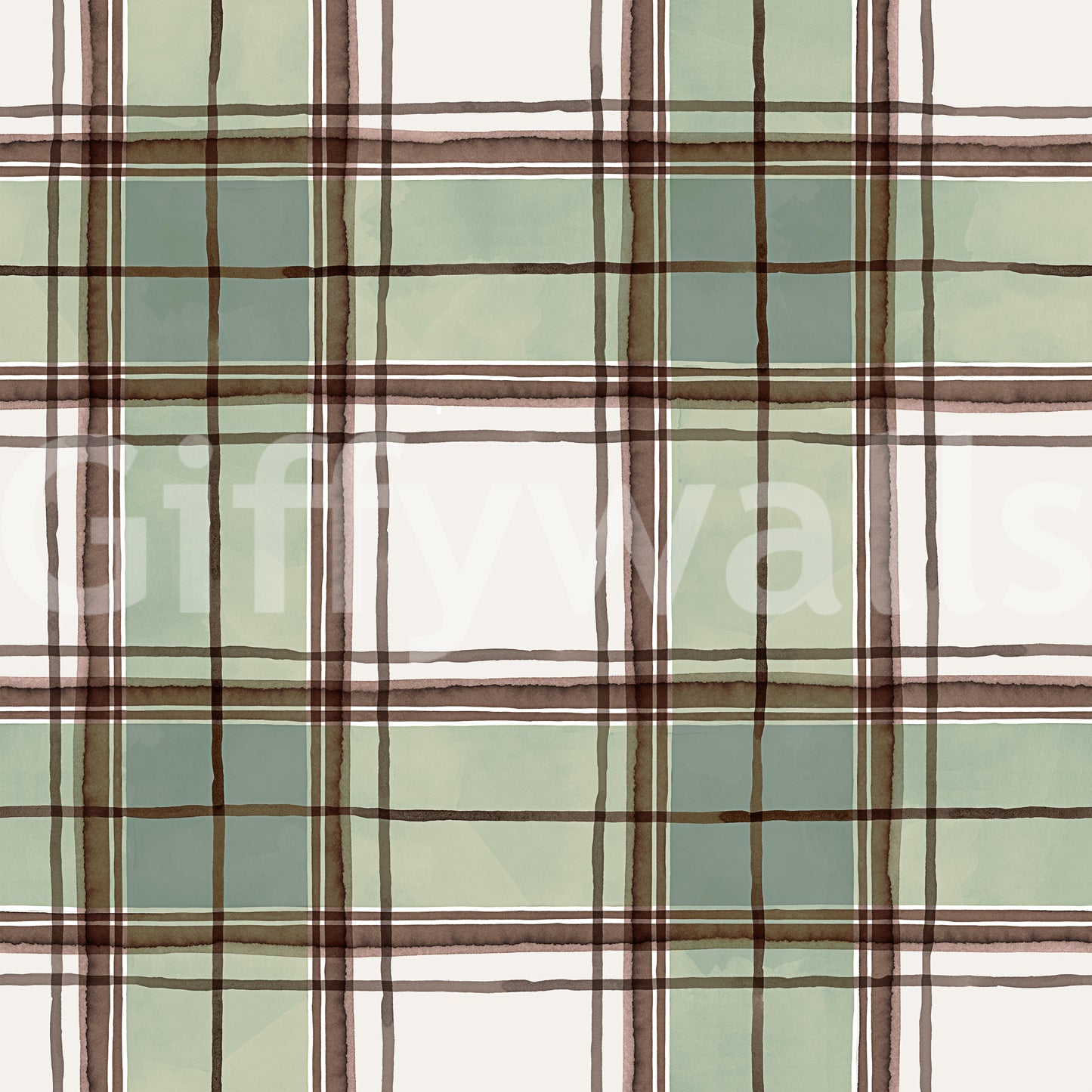 Neutral stripe wallpaper with an elegant, hand-drawn feel.