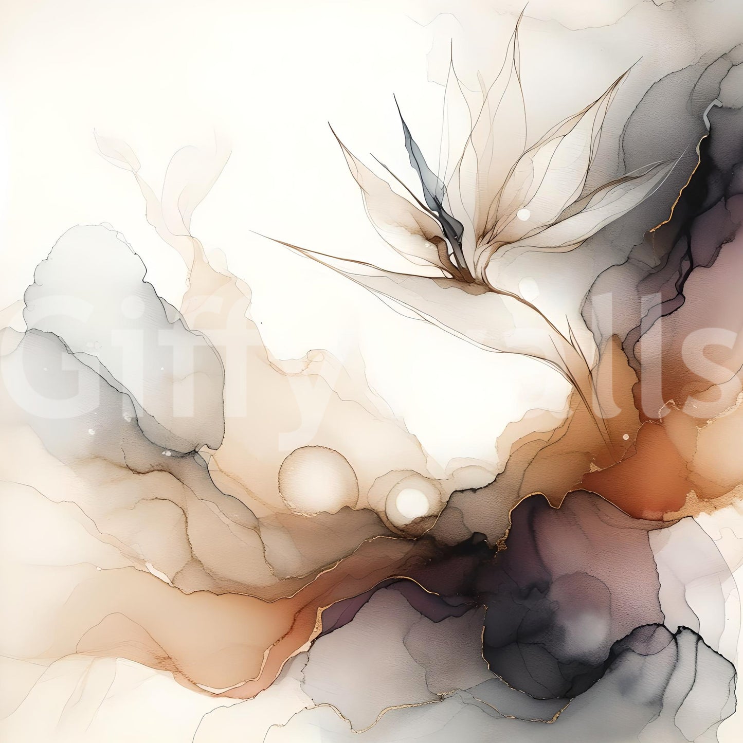 Ethereal Inkscape Harmony Wall Mural