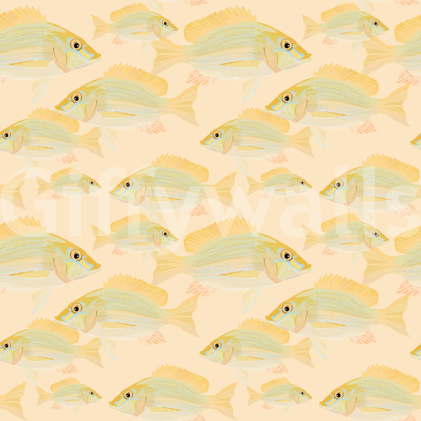 Contemporary ocean-style wallpaper for walls