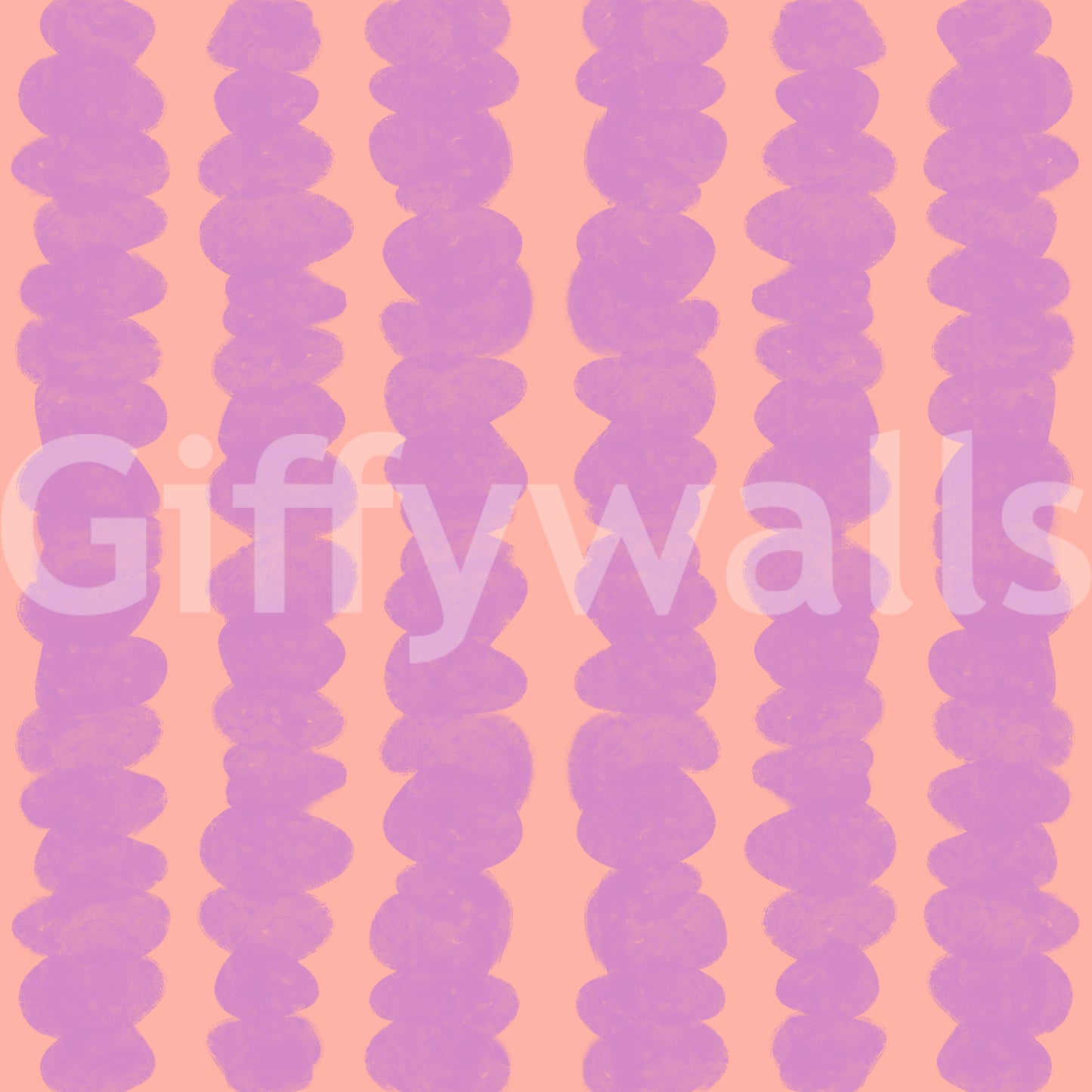 Elegant lilac and peach wallpaper for contemporary interiors