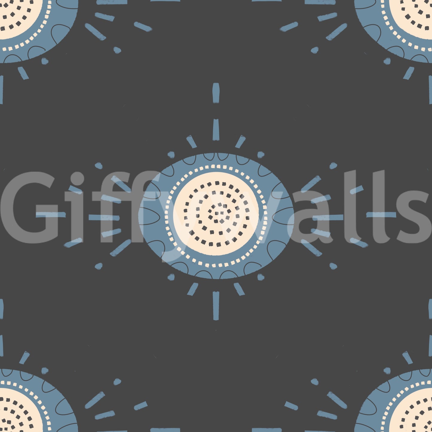 Floral patterns in dusty blue and cream adding elegance to any room