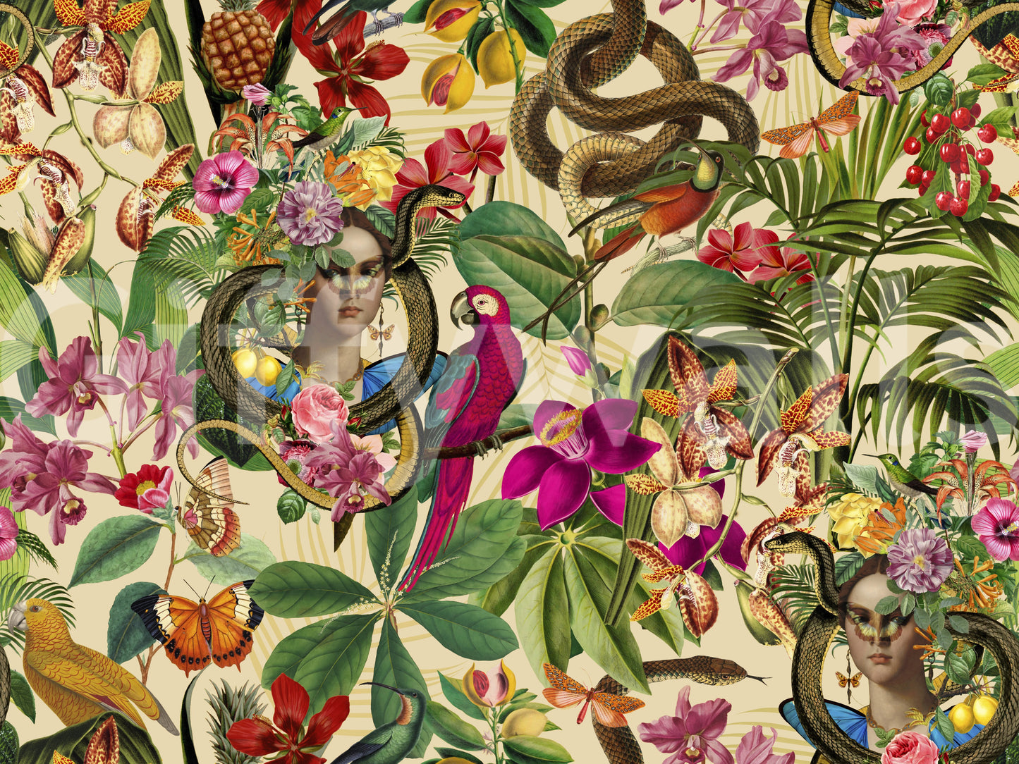 Surreal nature-inspired wallpaper for walls