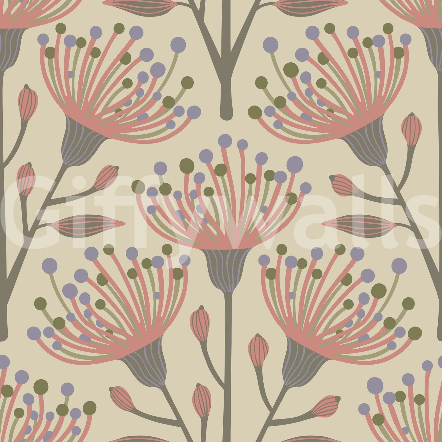 Soft nature-inspired wallpaper