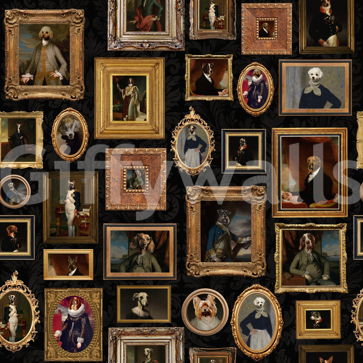 Artistic and unique animal-themed wallpaper.